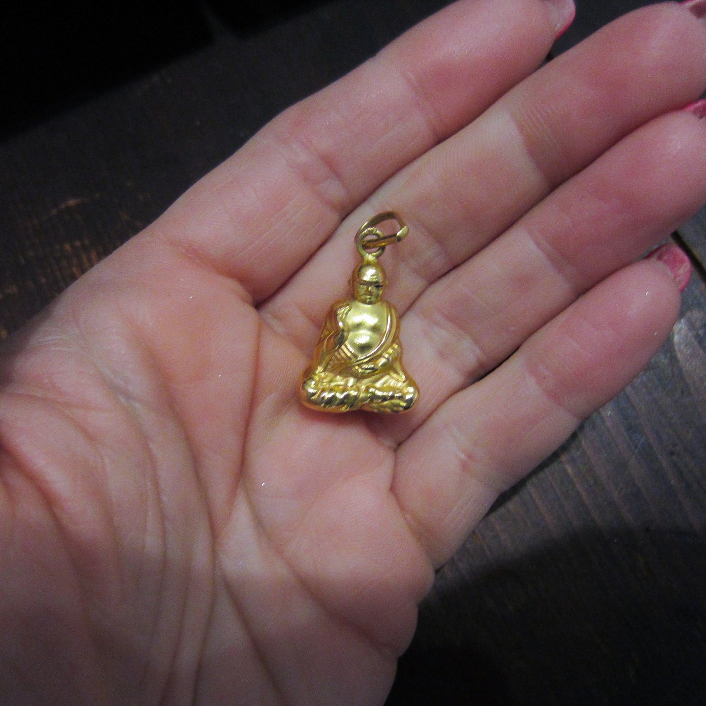 Vintage Buddha Charm 18k