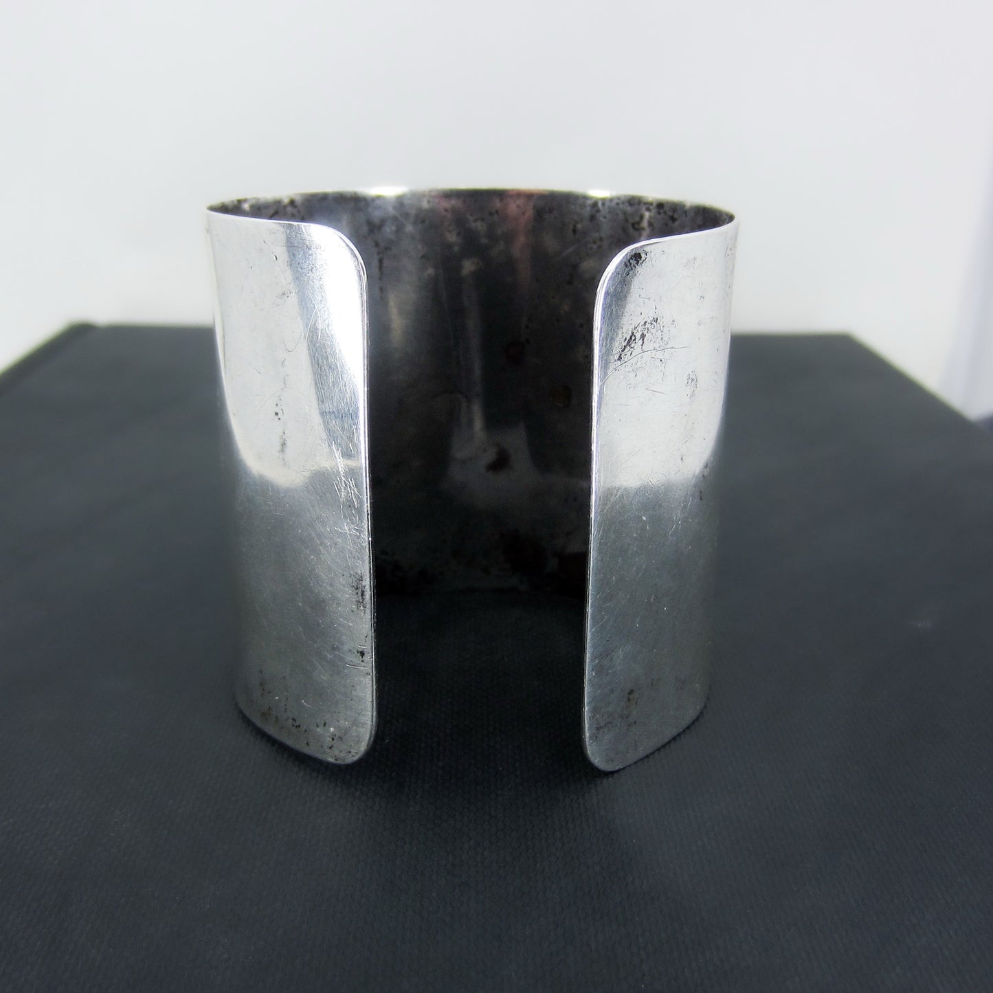 Fantastic Moonstone City Skyline Cuff Sterling c. 1990