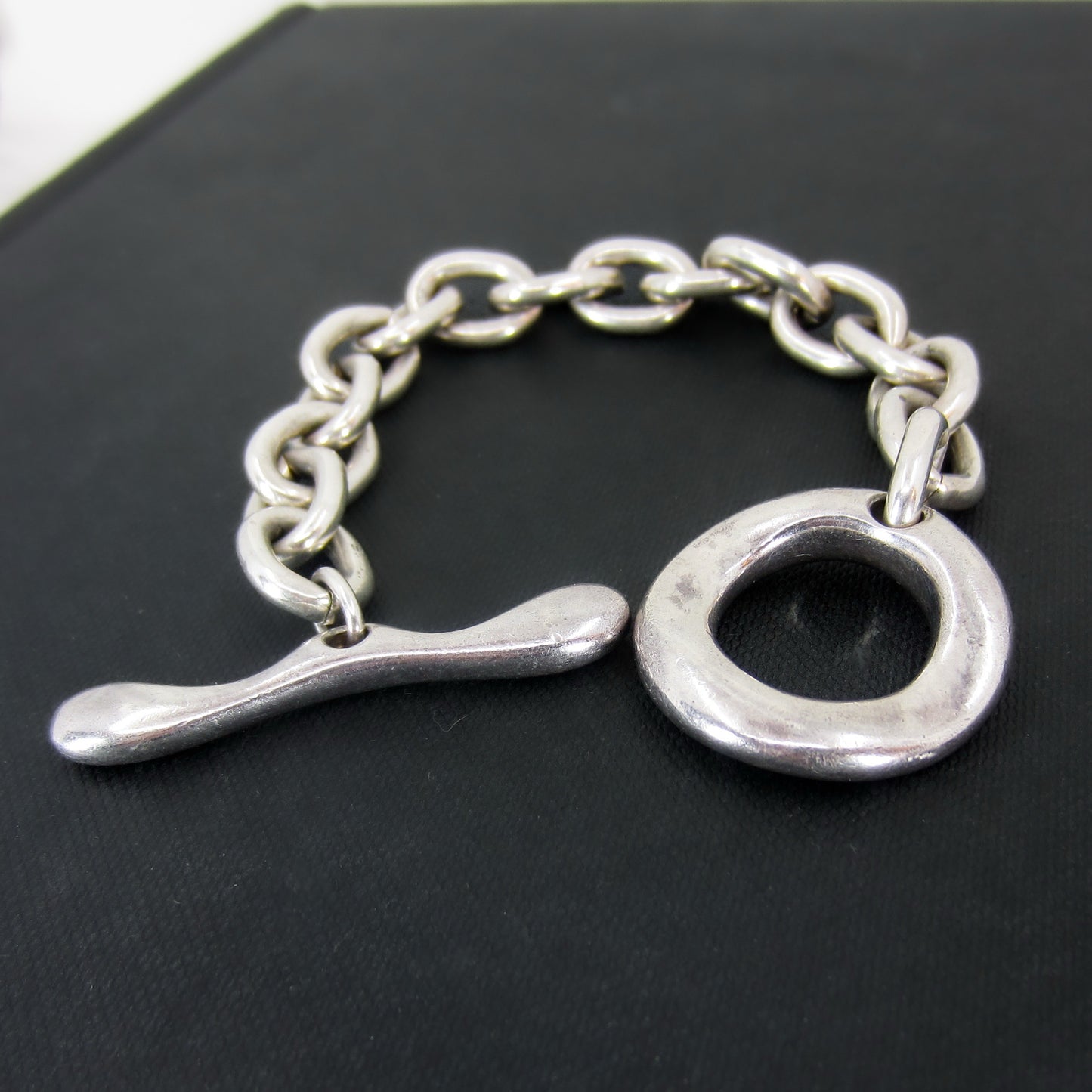 Vintage Robert Lee Morris Toggle Bracelet Sterling c. 1980