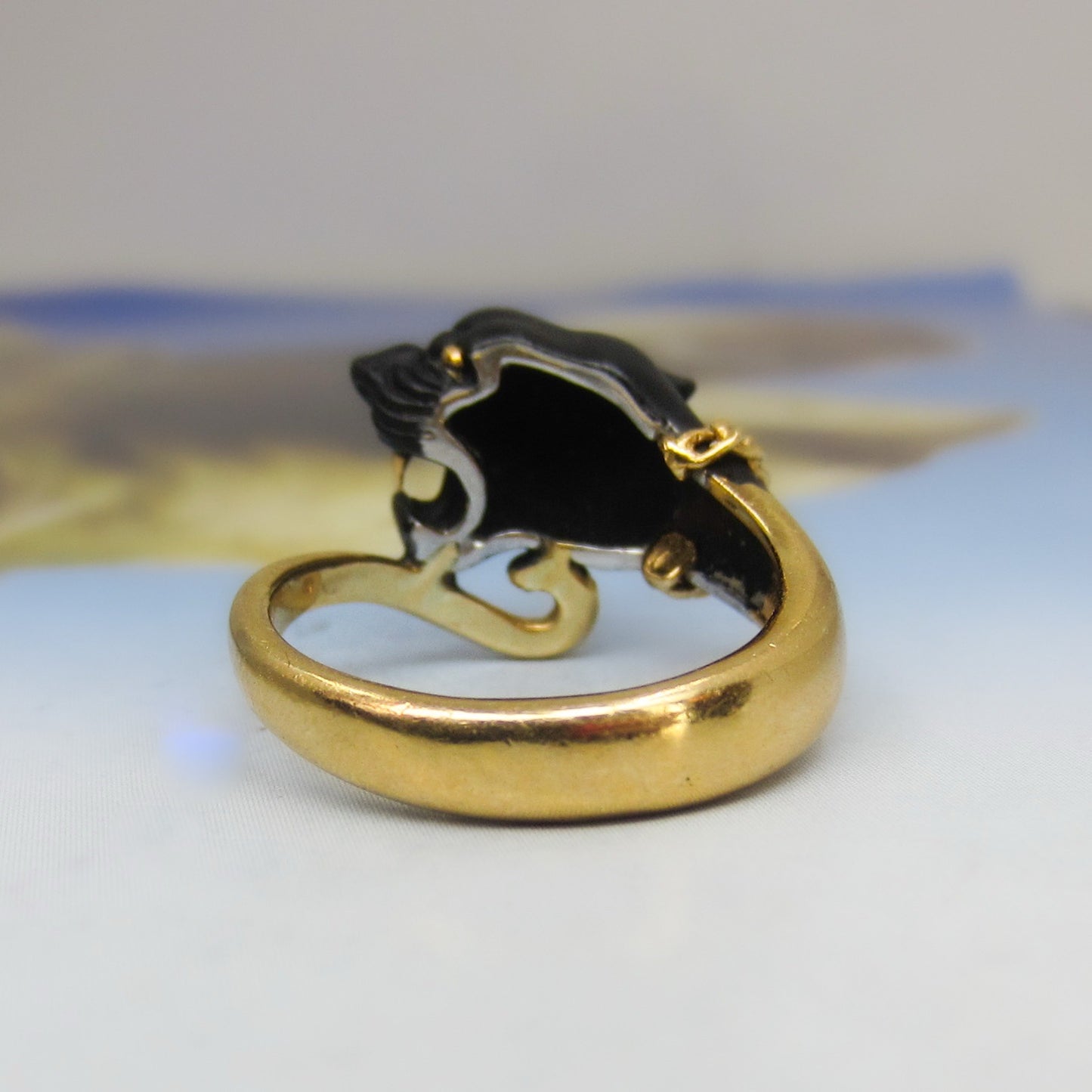 Estate Carrera Y Carrera Panther Ring 18k c. 2000