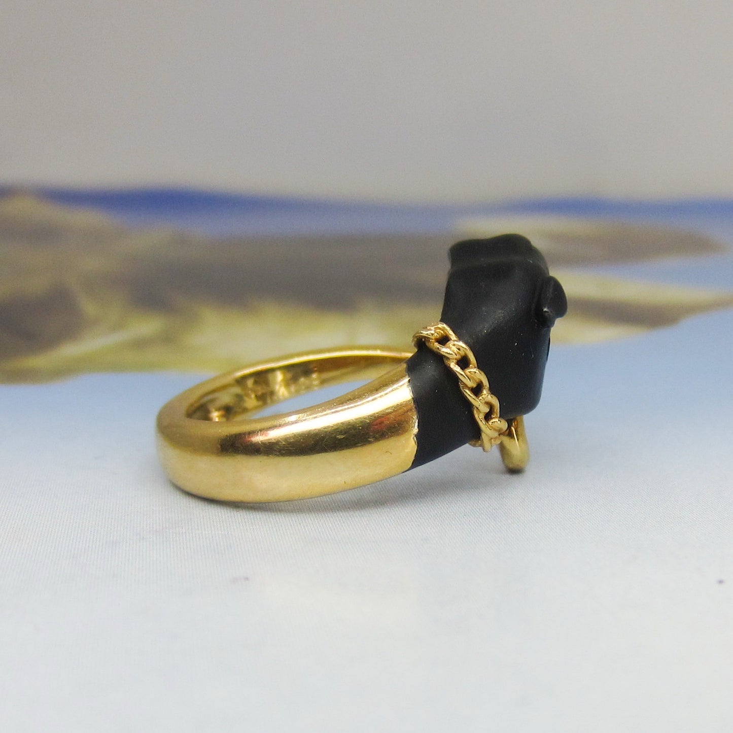 Estate Carrera Y Carrera Panther Ring 18k c. 2000