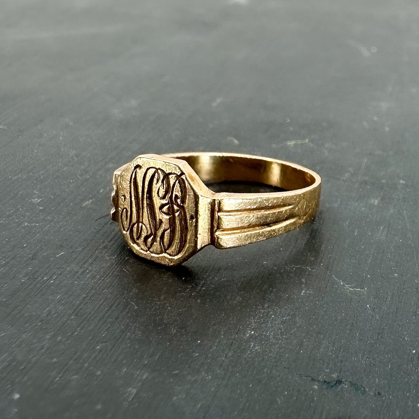 SOLD Art Deco Signet Ring 14k c. 1920