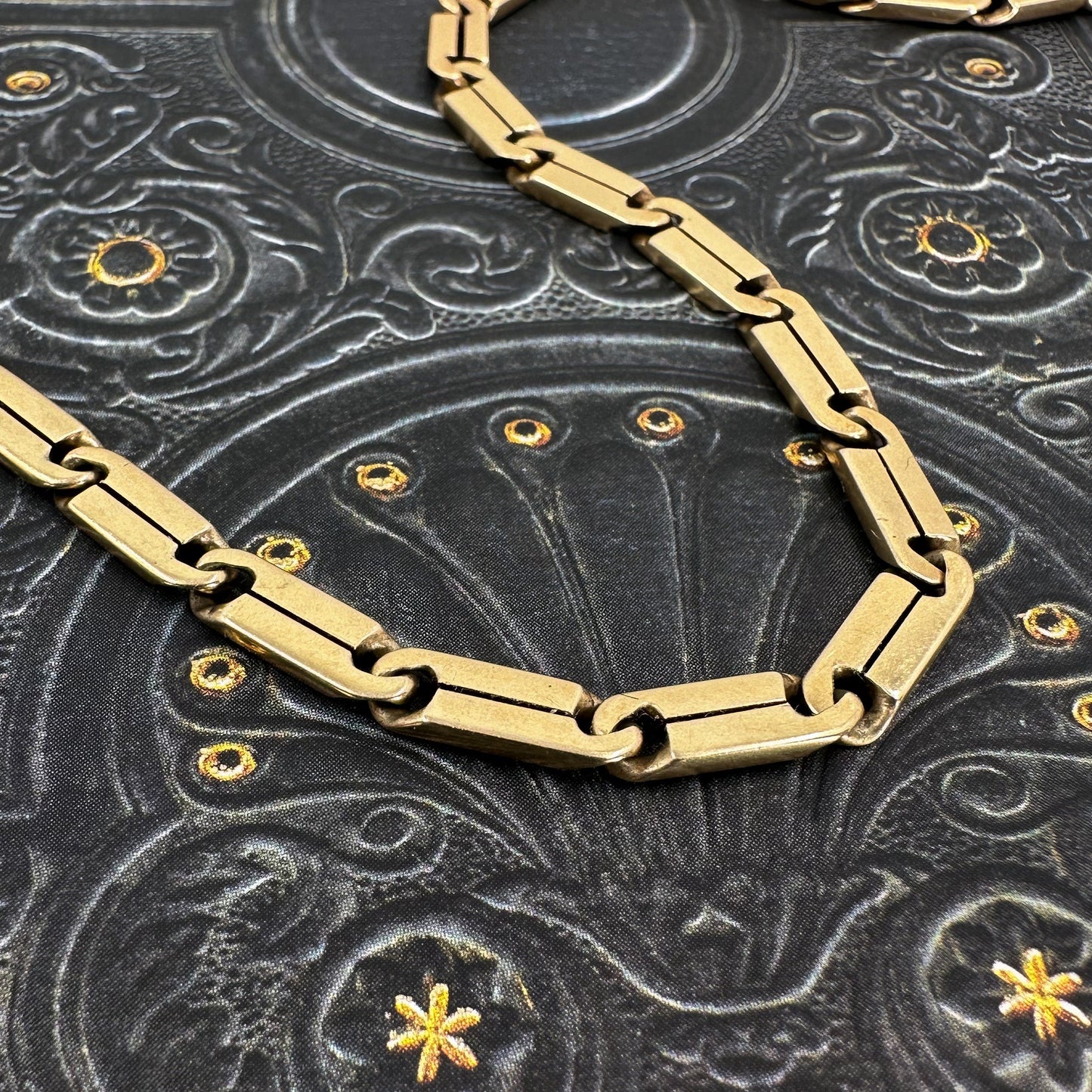 Vintage Link Chain 16.5” Necklace 14k c. 1970