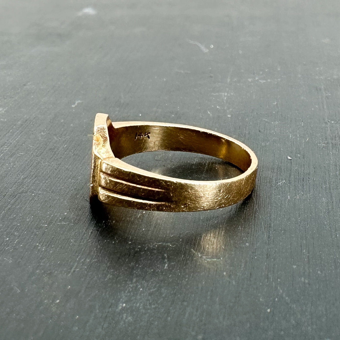 SOLD Art Deco Signet Ring 14k c. 1920