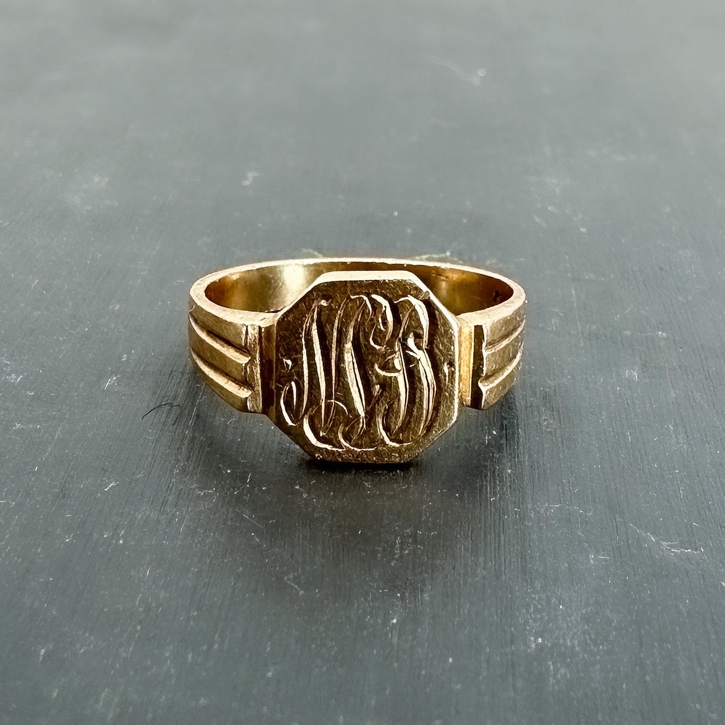 SOLD Art Deco Signet Ring 14k c. 1920
