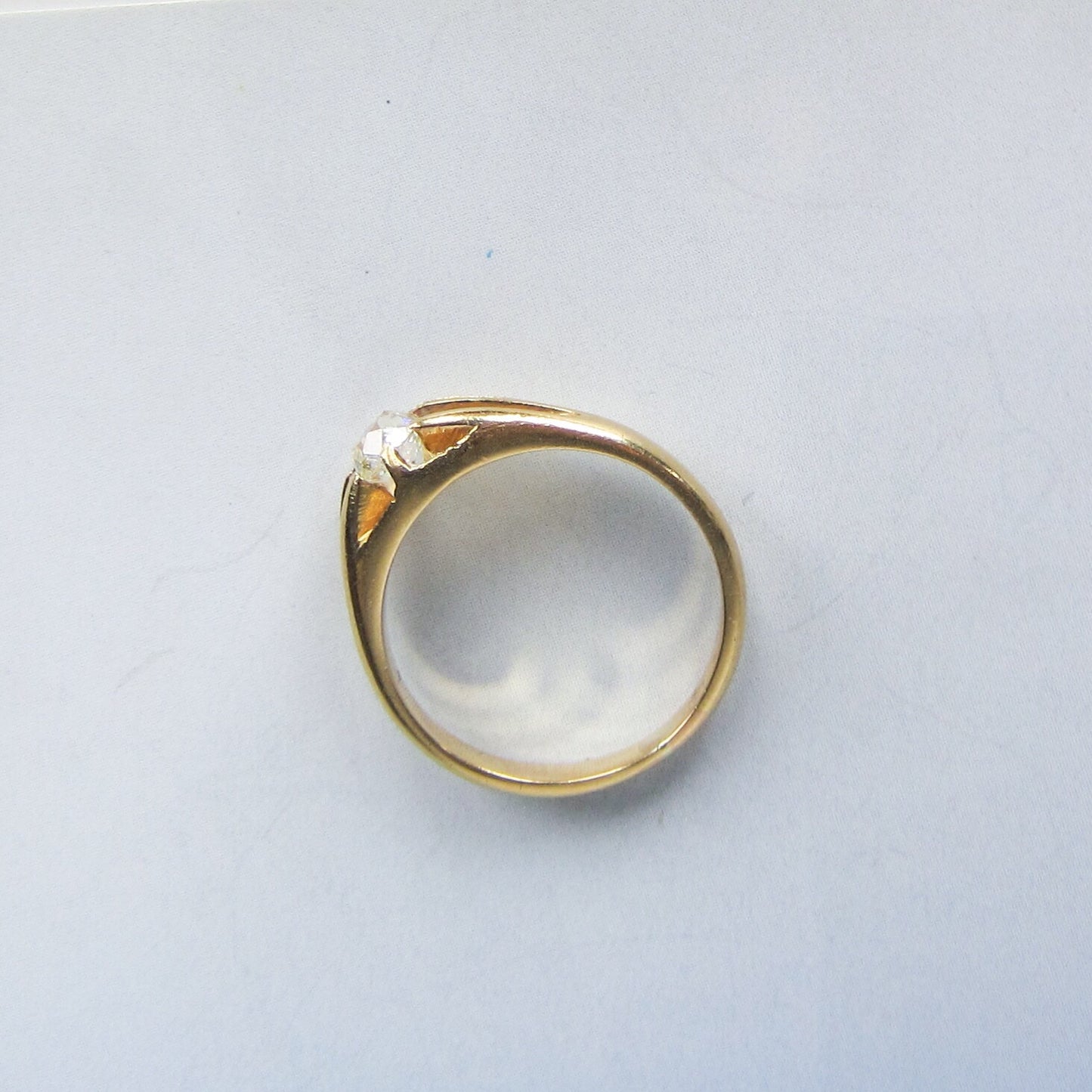 Victorian Old Mine Diamond Engagement Ring 18k 1880
