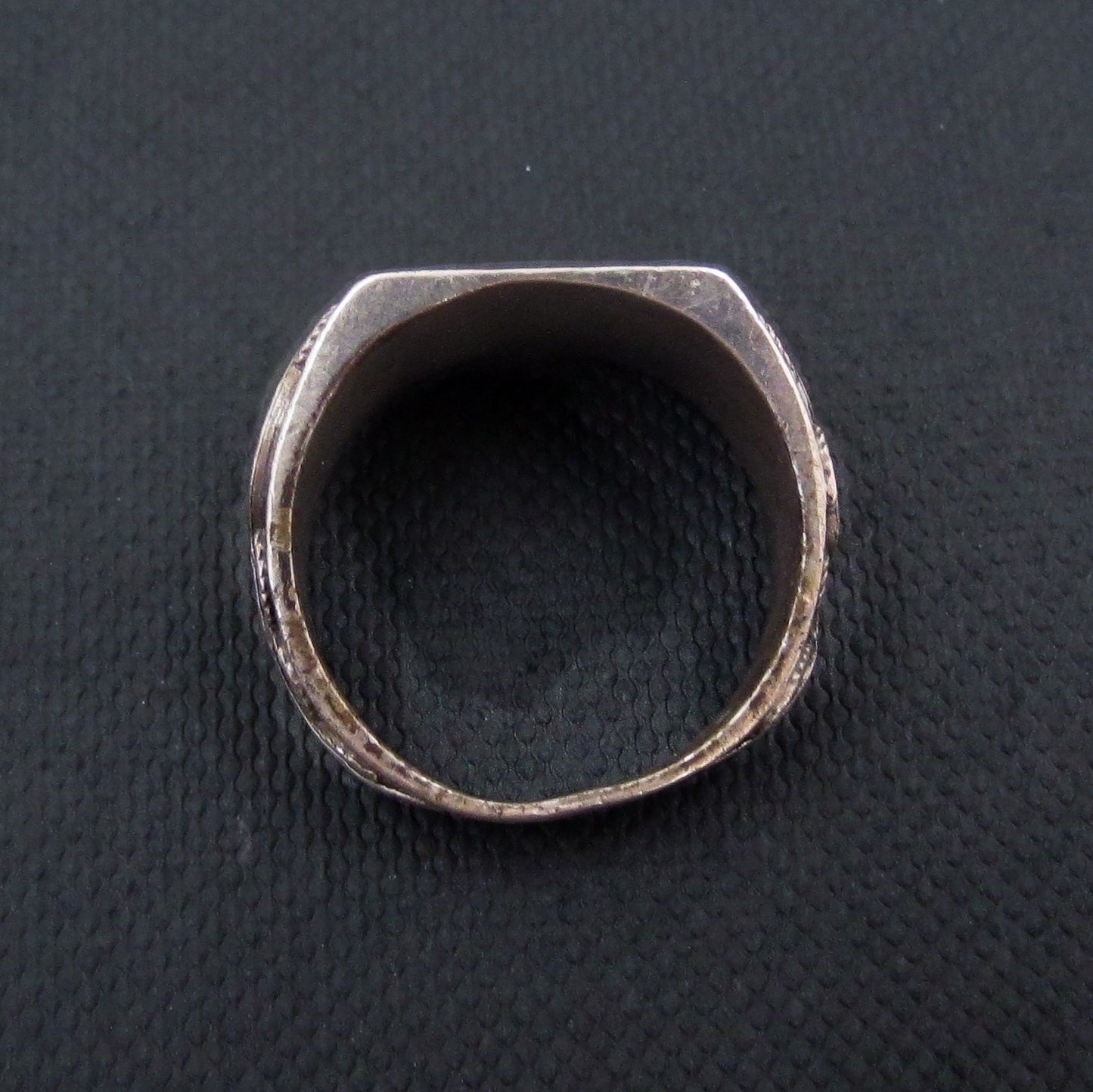 SOLD-Art Deco French Signet Ring Sterling c. 1920