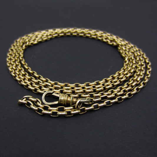 SOLD-Victorian Long Guard Chain 14k c. 1880