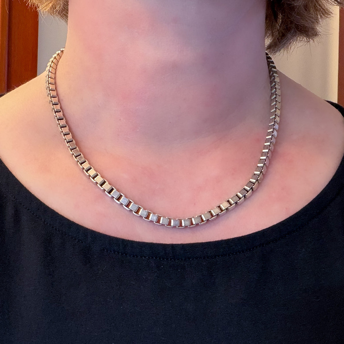Vintage Heavy 5mm Italian Box Chain 18” c. 1990