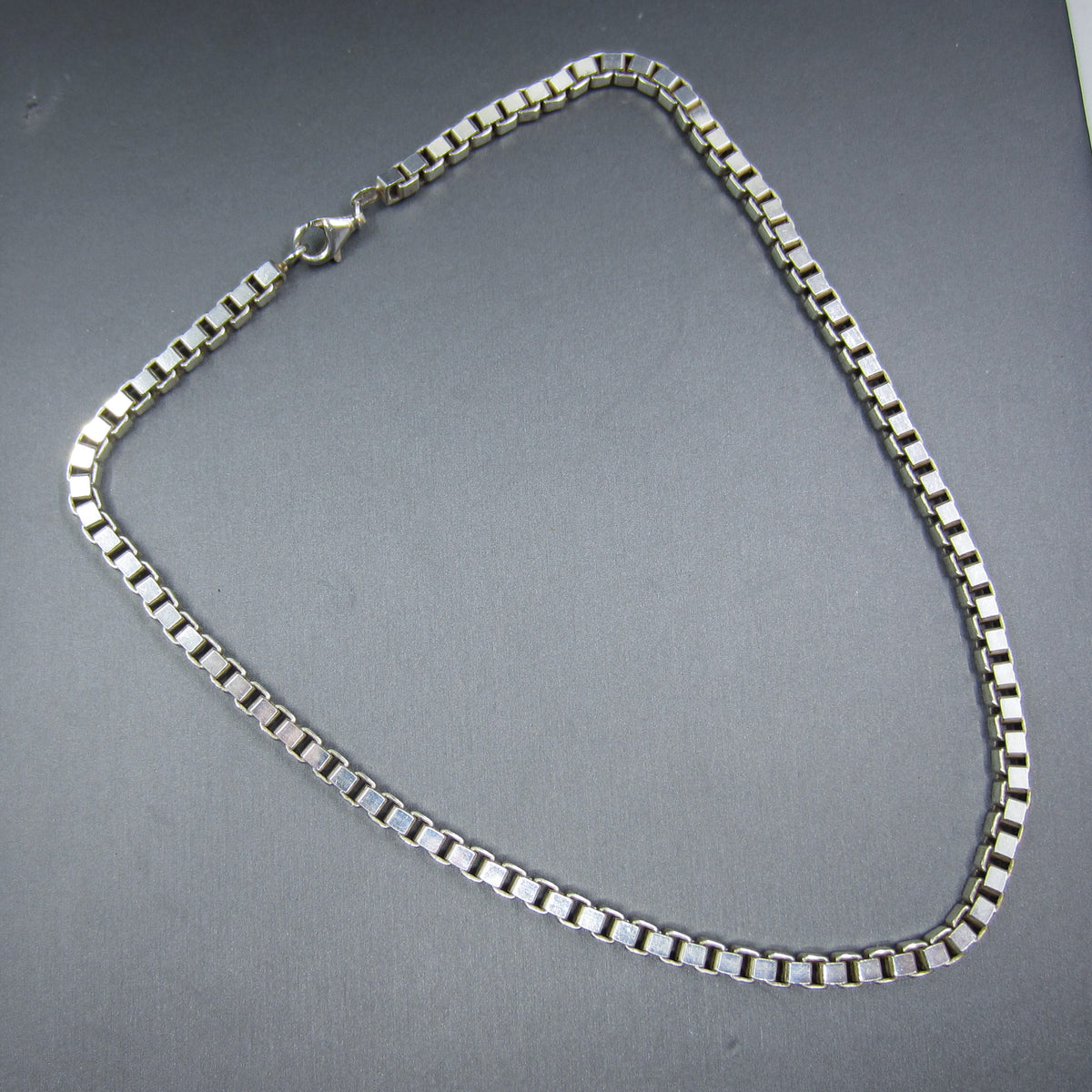 Vintage Heavy 5mm Italian Box Chain 18” c. 1990