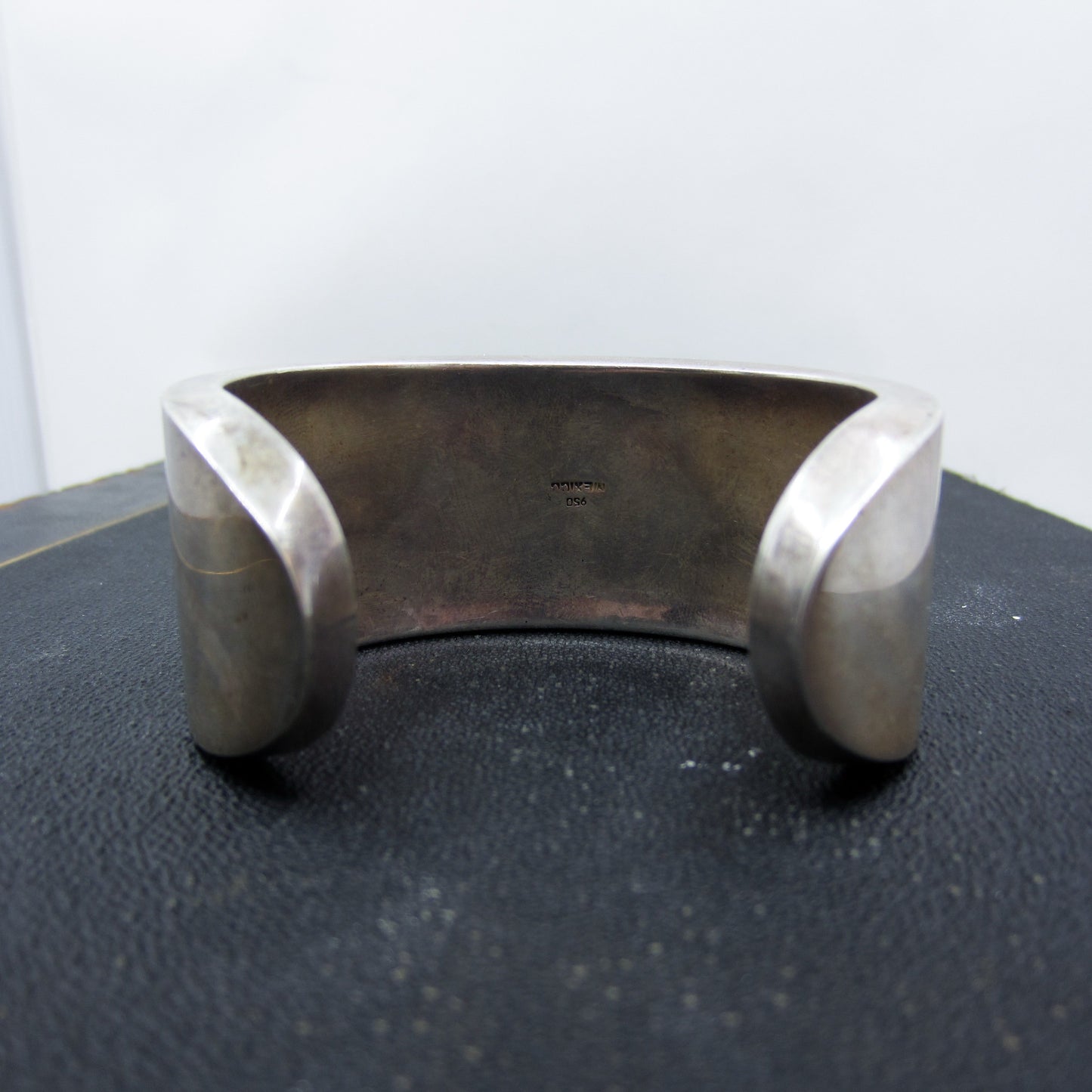 Huge Vintage Lapis Cuff Sterling, Mexico c. 1970