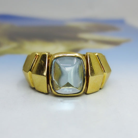 Estate Van Cleef & Arpels Aquamarine Ring 18k