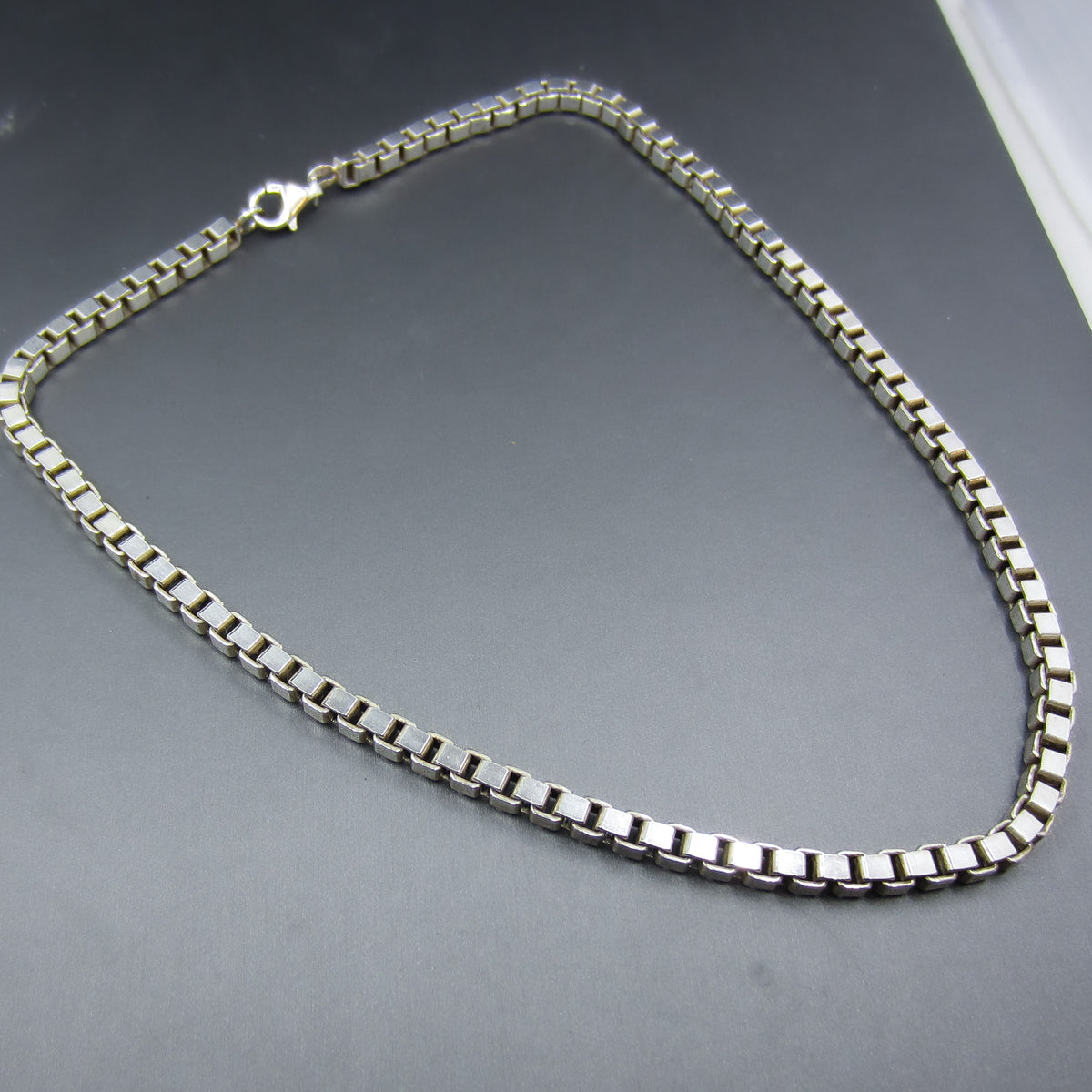Vintage Heavy 5mm Italian Box Chain 18” c. 1990