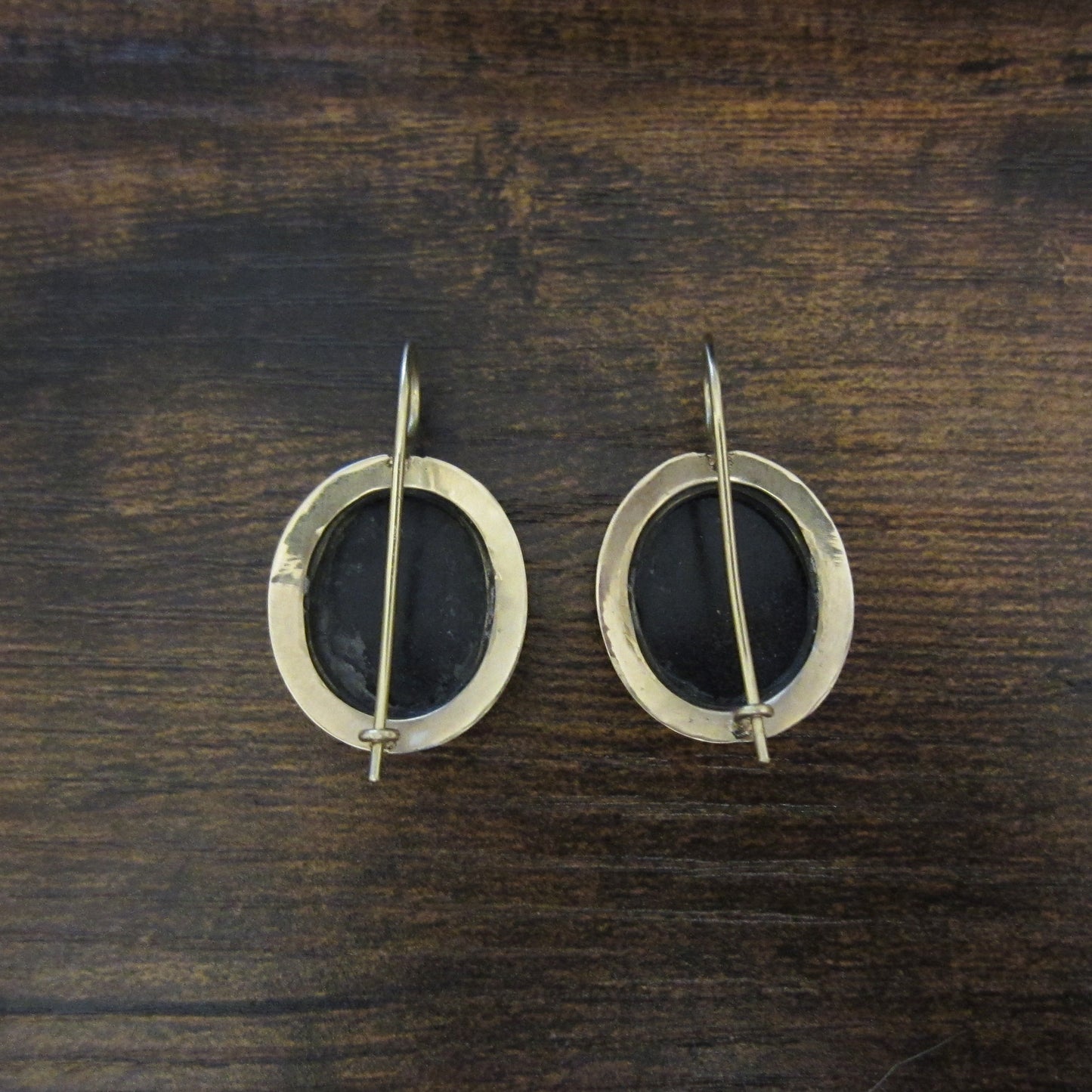 SOLD-Victorian Micro Mosaic Dove Earrings 14k c. 1890