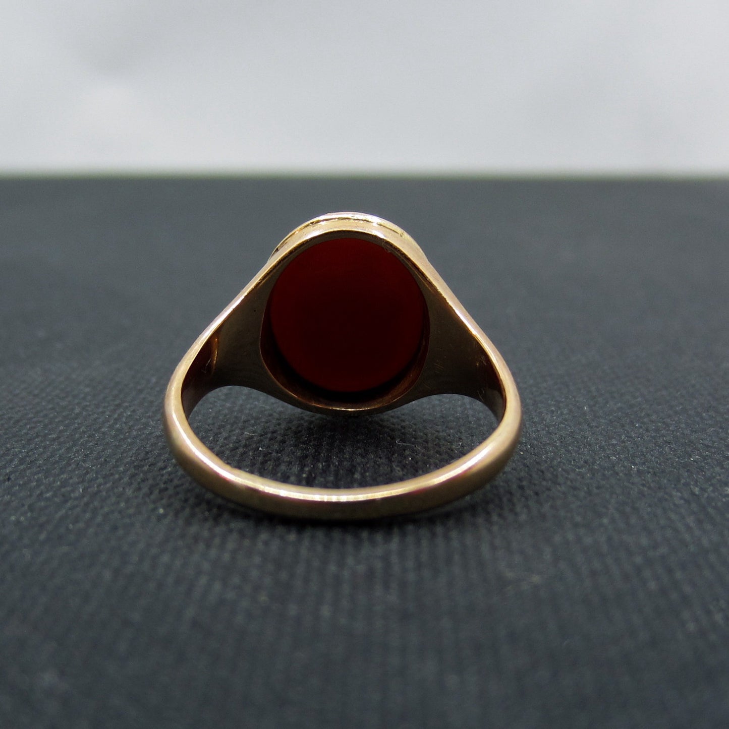 Victorian Sardonyx Intaglio Ring 18k c. 1860