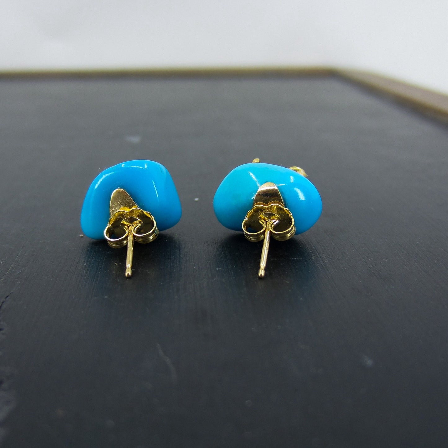 Vintage Turquoise X Studs 18k c. 1990