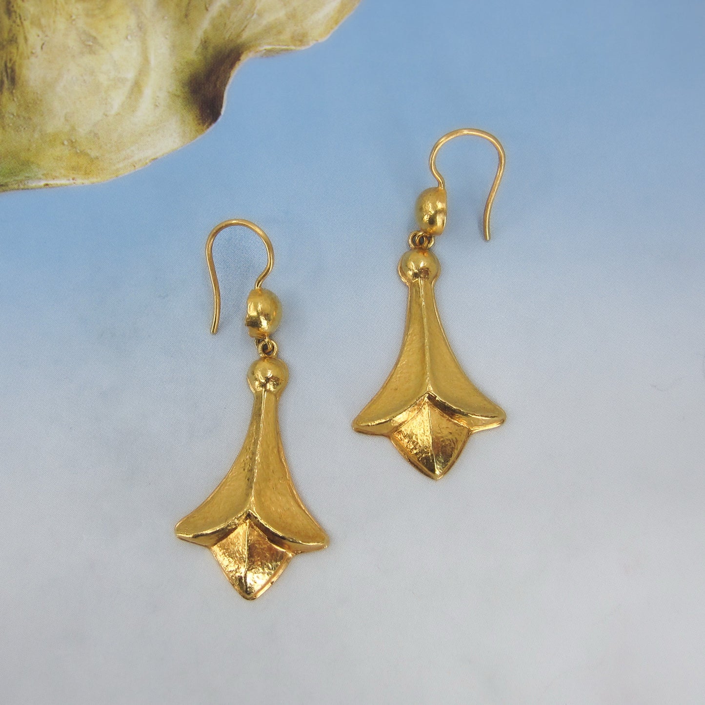 Estate Lalaounis Drop Earrings 18k, Greece c. 2000