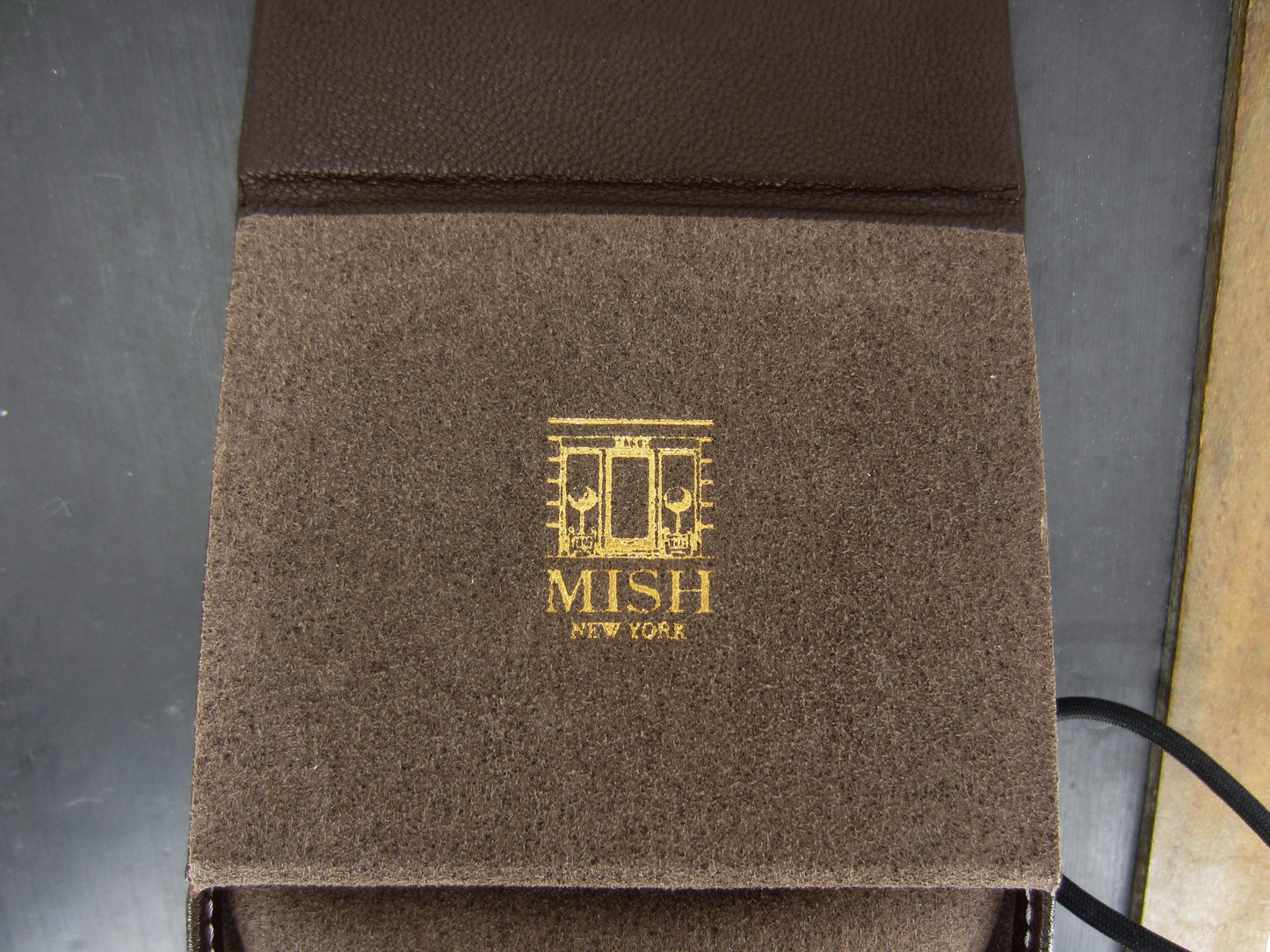 Estate Mish NY Tiger’s Eye Drop Earrings 18k