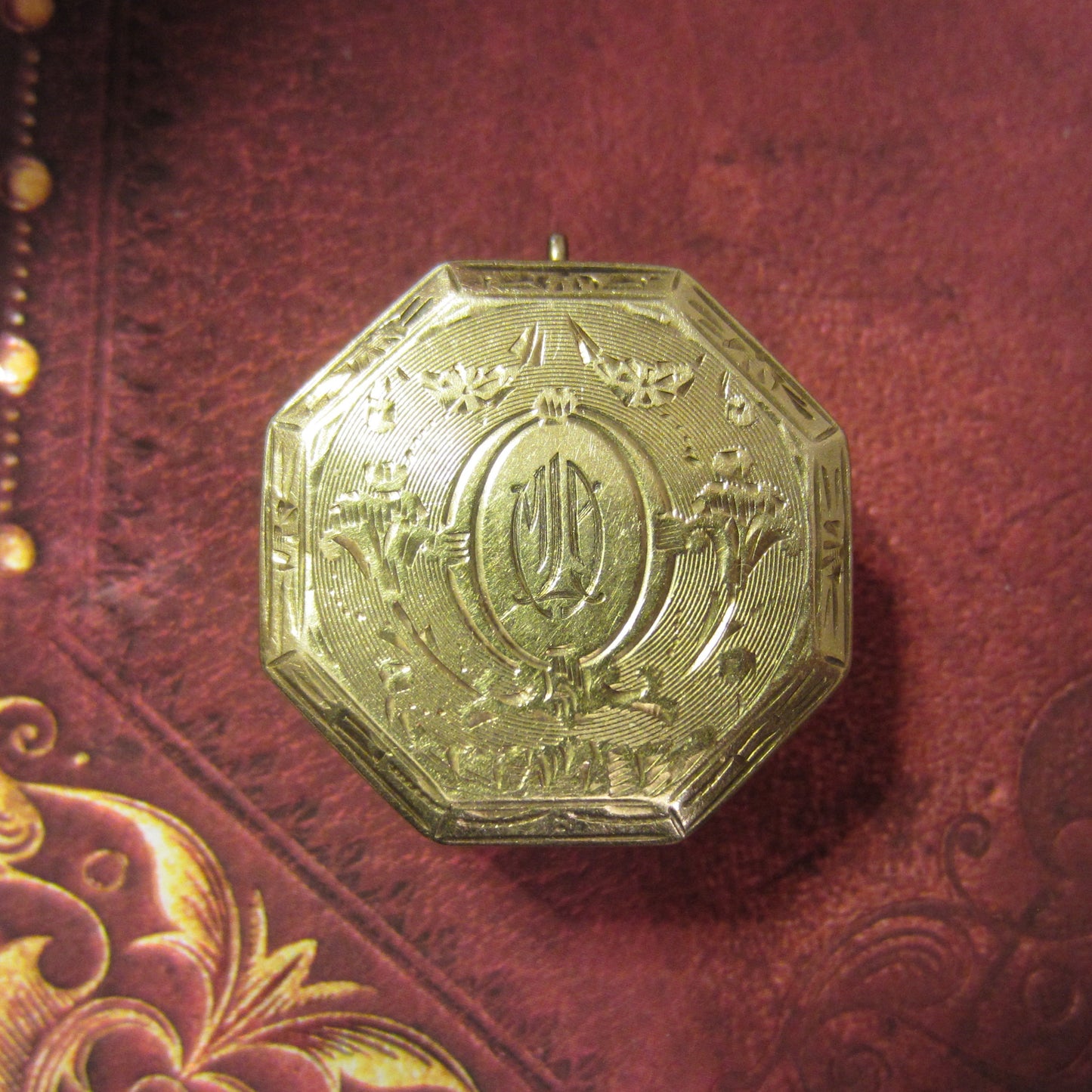 Edwardian Tiffany & Co Sapphire and Diamond Pillbox 14k c. 1910