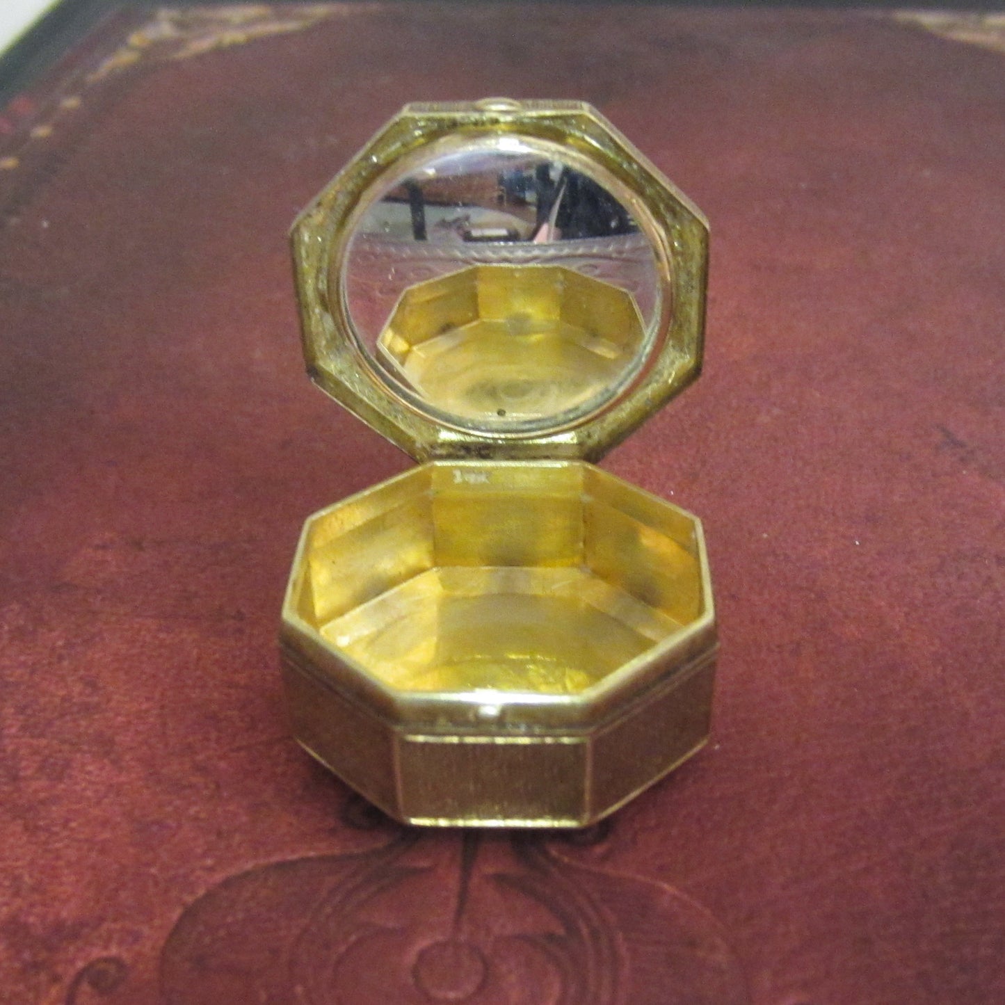 Edwardian Tiffany & Co Sapphire and Diamond Pillbox 14k c. 1910