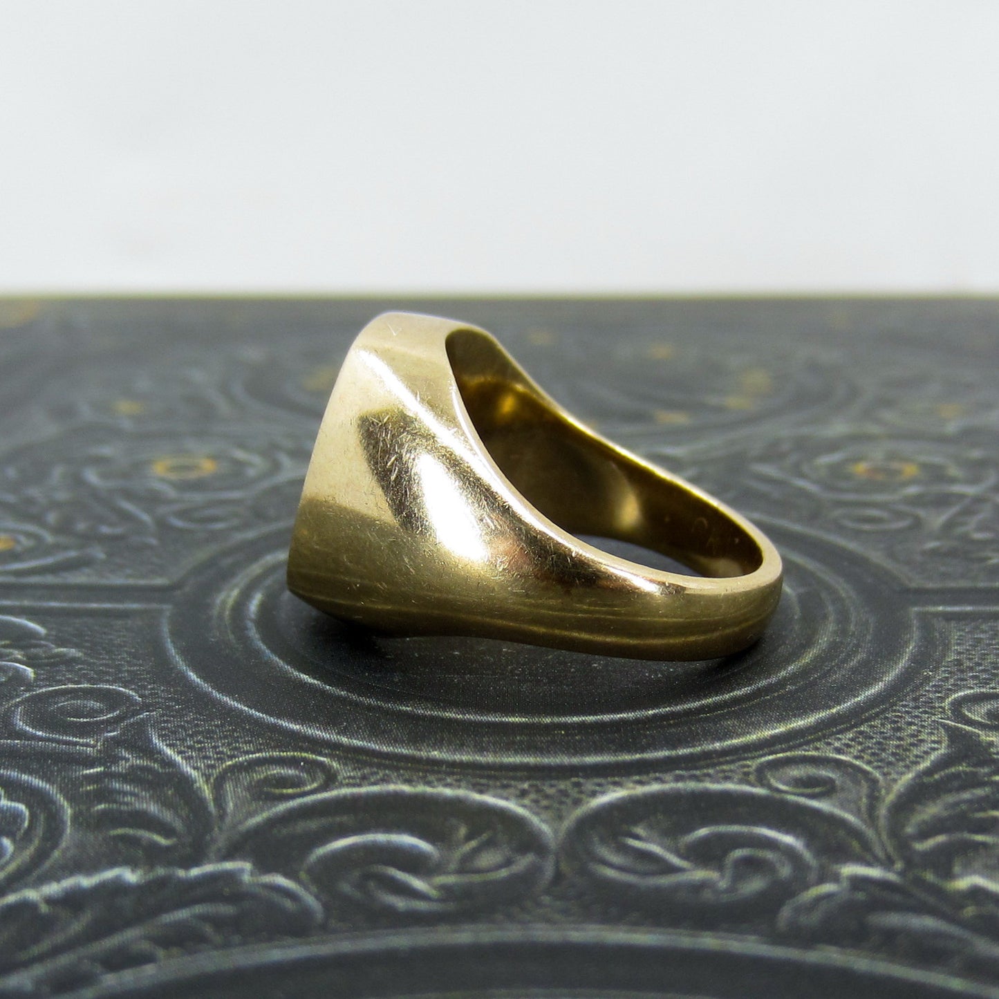 Vintage Lapis Signet Ring 14k c. 1960
