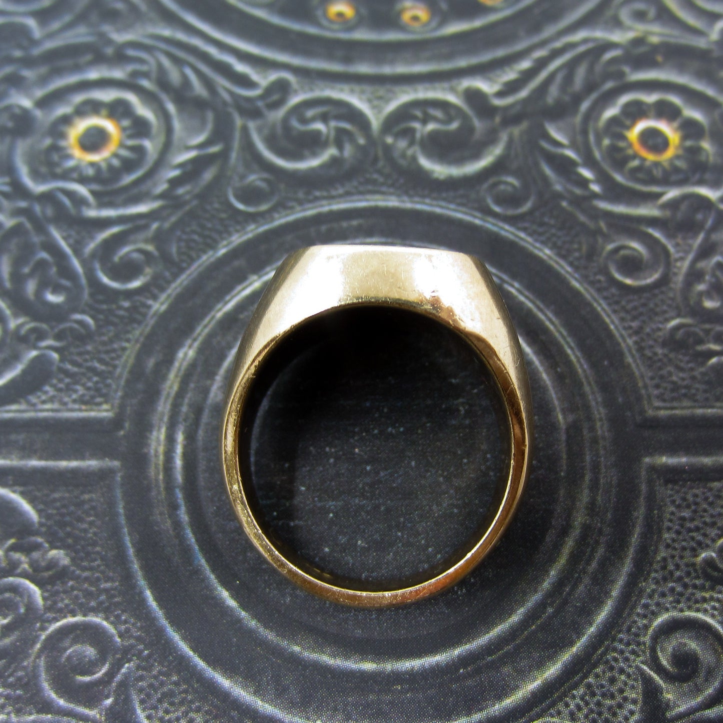 Vintage Lapis Signet Ring 14k c. 1960
