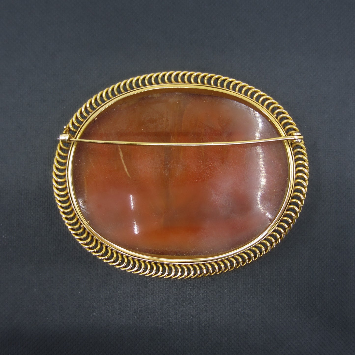 Huge Vintage Shell Cameo 14k c. 1940