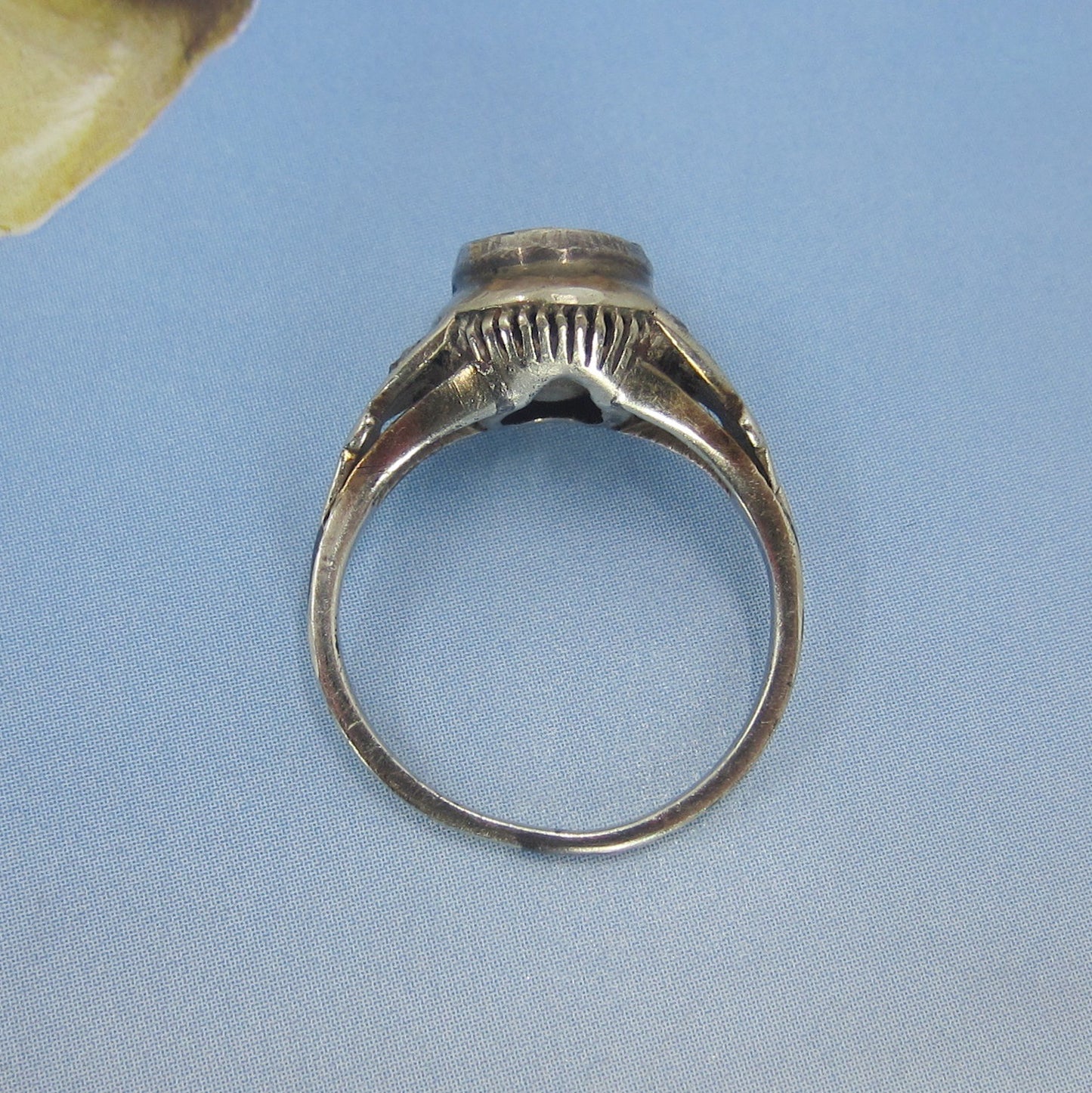 Georgian Revival Rose Cut Diamond Ring 14k c. 1930