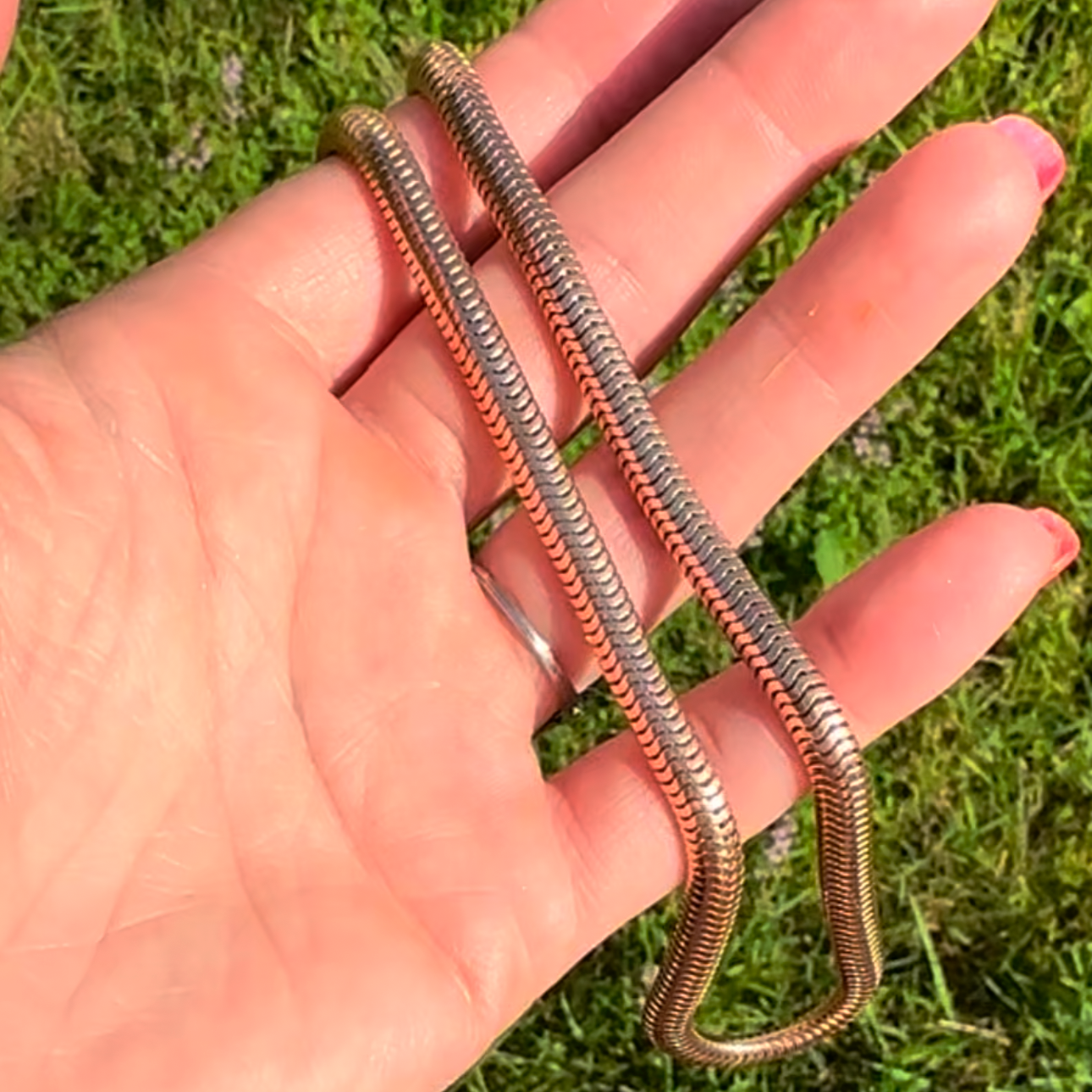 MidCentury 16” Tubogas Snake Chain 14k c. 1950