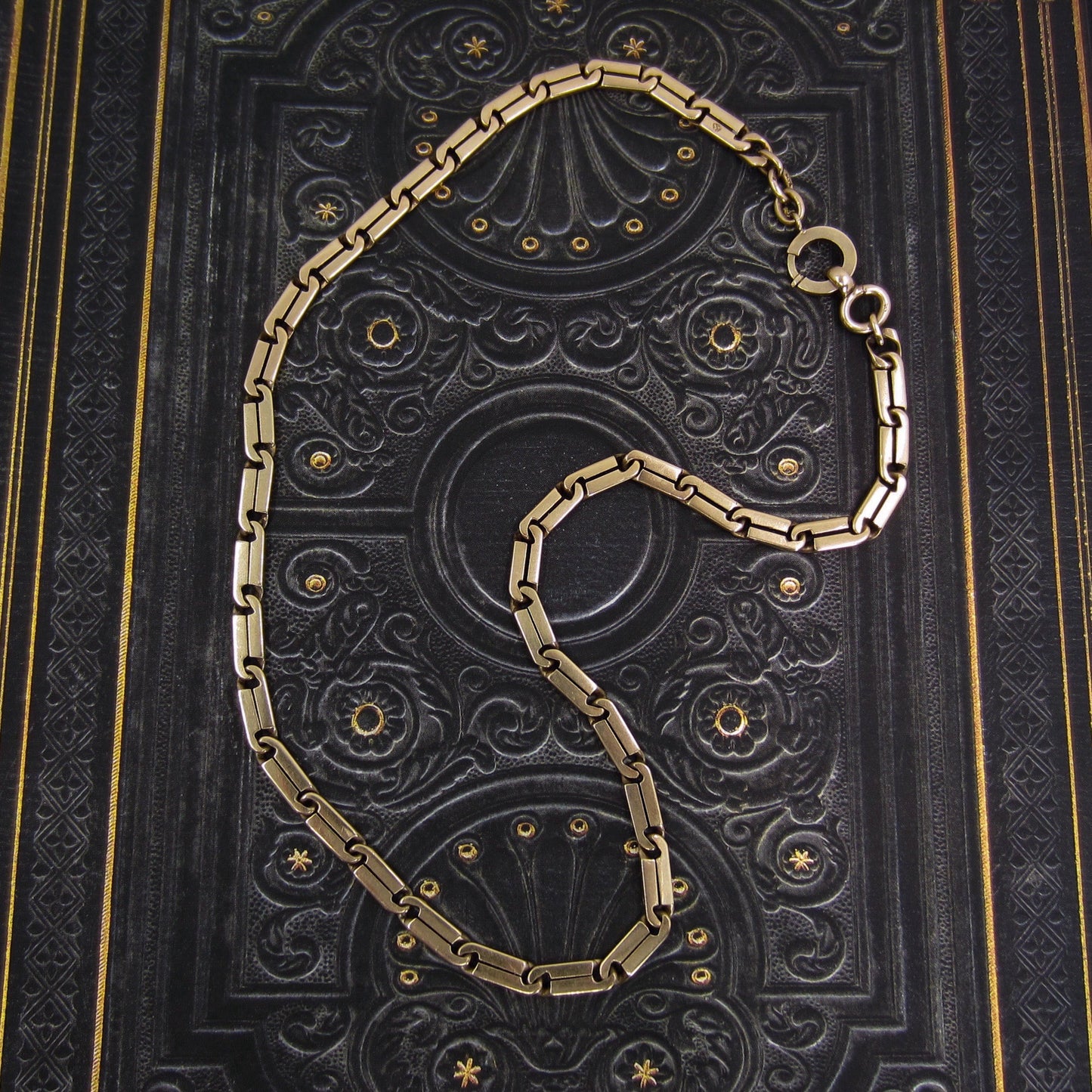 Vintage Link Chain 16.5” Necklace 14k c. 1970