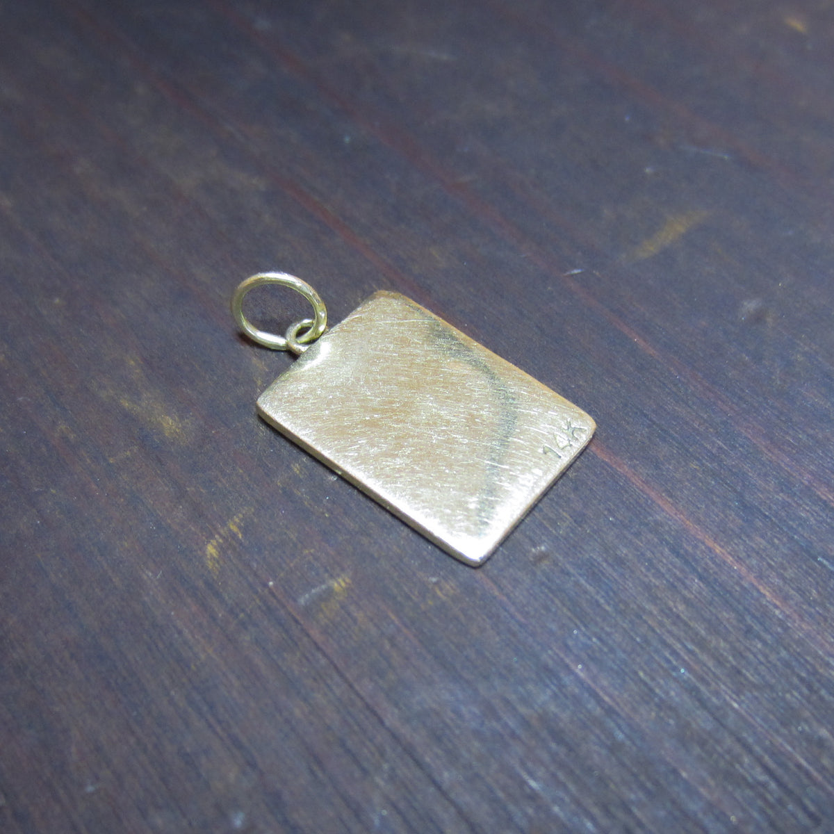 Enamel Ace of Hearts Charm 14k