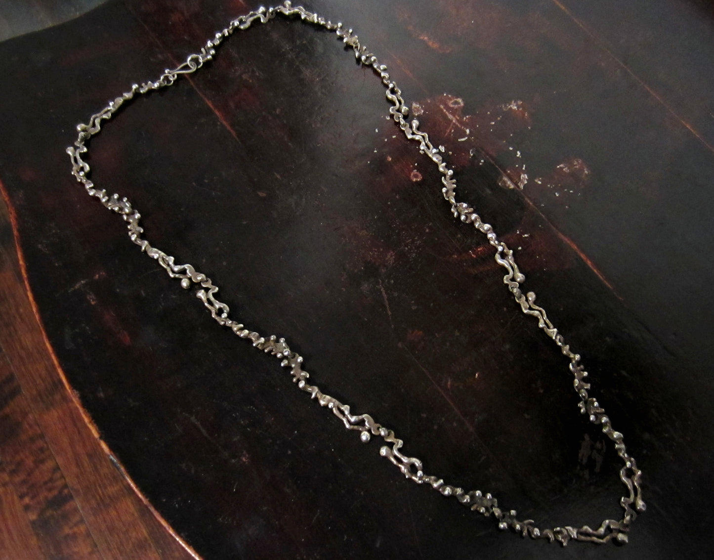 SOLD--Mid-Century Brutalist Chain Sterling c. 1960