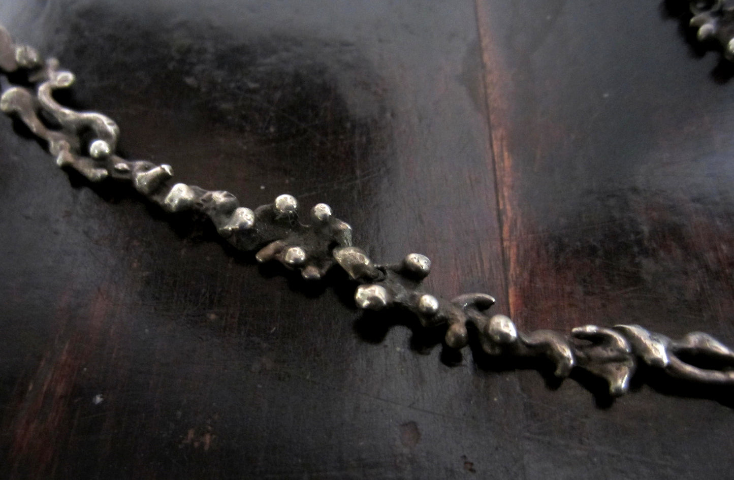 SOLD--Mid-Century Brutalist Chain Sterling c. 1960