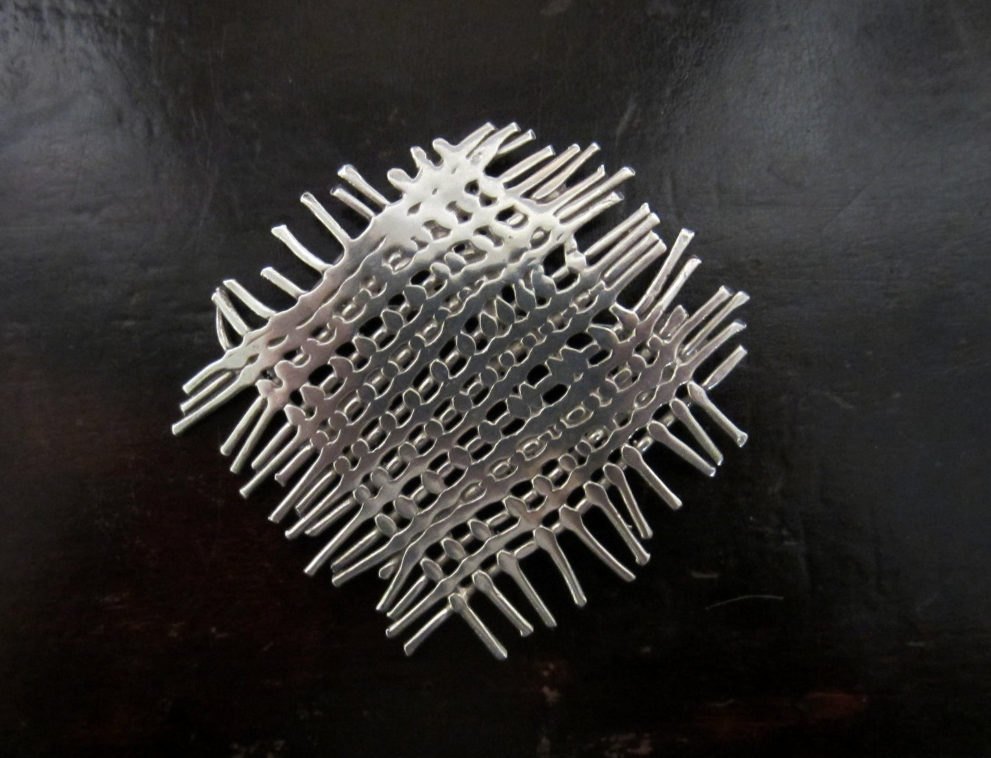 SOLD--Vintage Hans Appenzeller Woven Brooch Sterling c. 1984