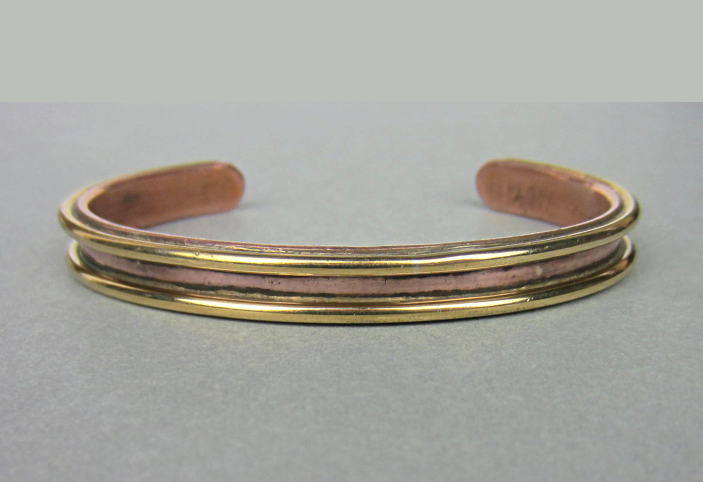 SOLD--Cartier Sabona Cuff Bracelet 18k and Copper c. 1970
