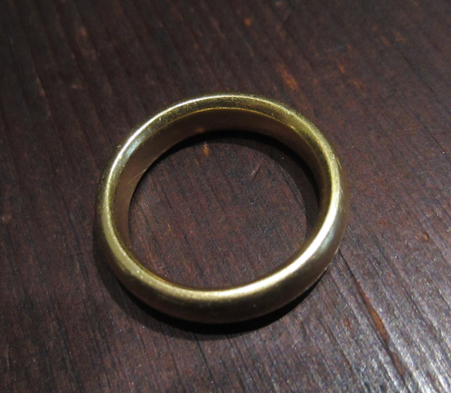 SOLD--Vintage 5mm 22k Matte Band, Size 6