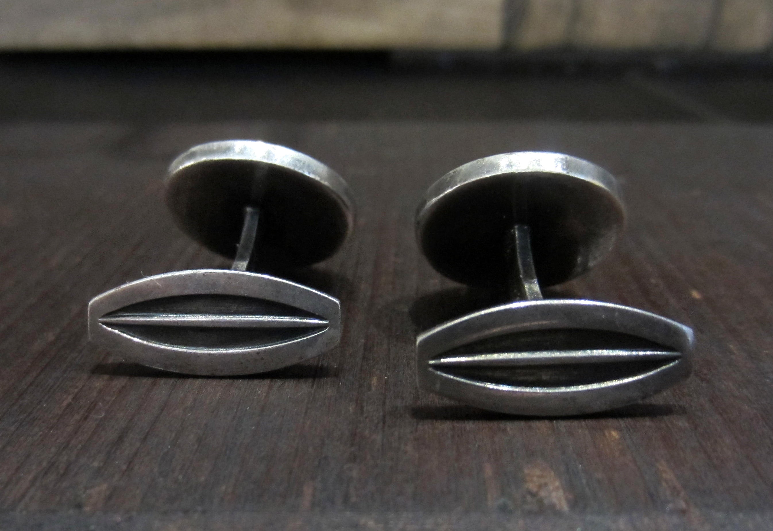 SOLD Modernist Button Cufflinks Sterling, Hans Hansen, Denmark C. 1950 ...