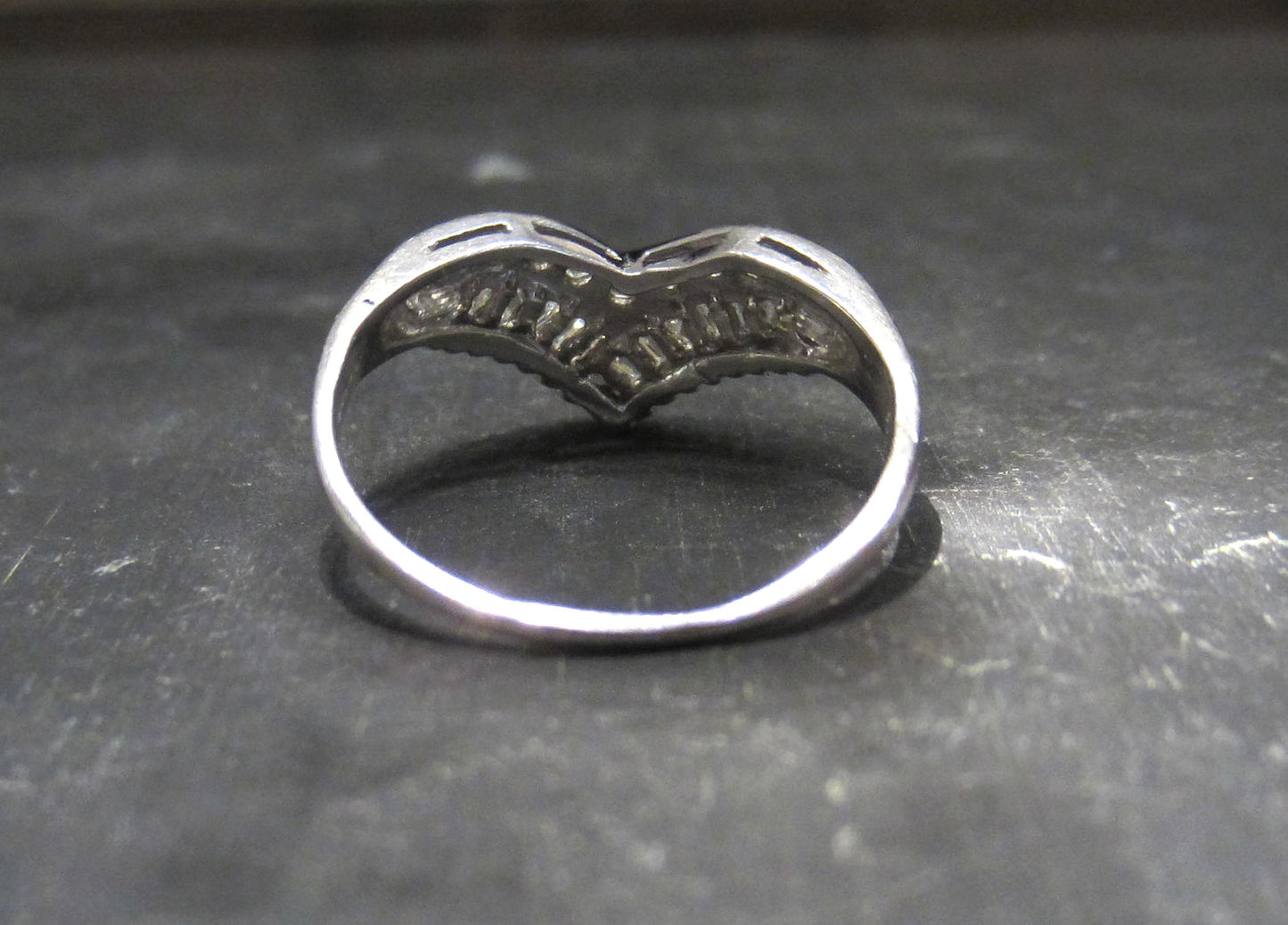 SOLD--Vintage Diamond Tiara Ring 14k c. 1960