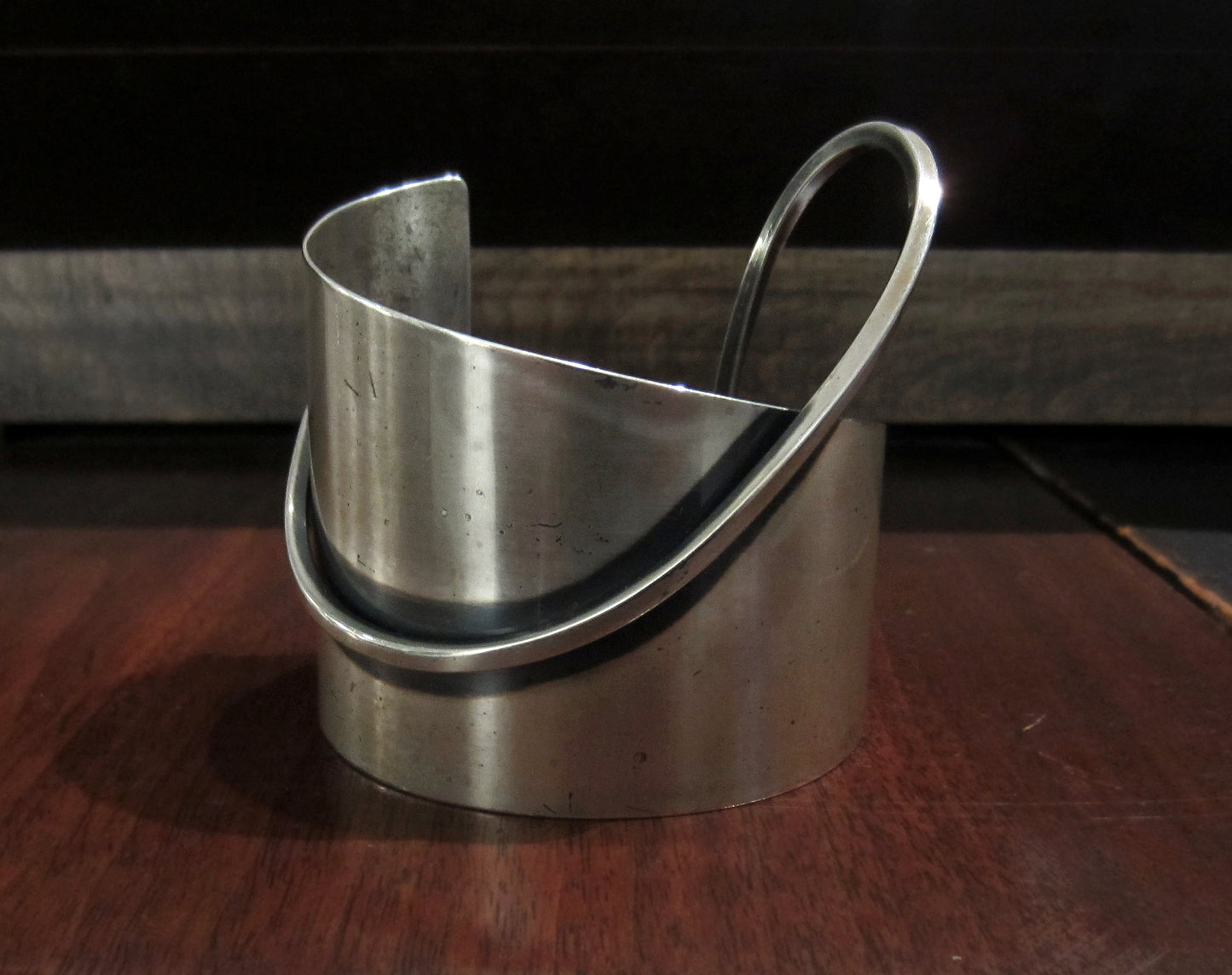 SOLD--Mid-Century Modernist Cuff by Otto Robert Bade (ORB) c.
