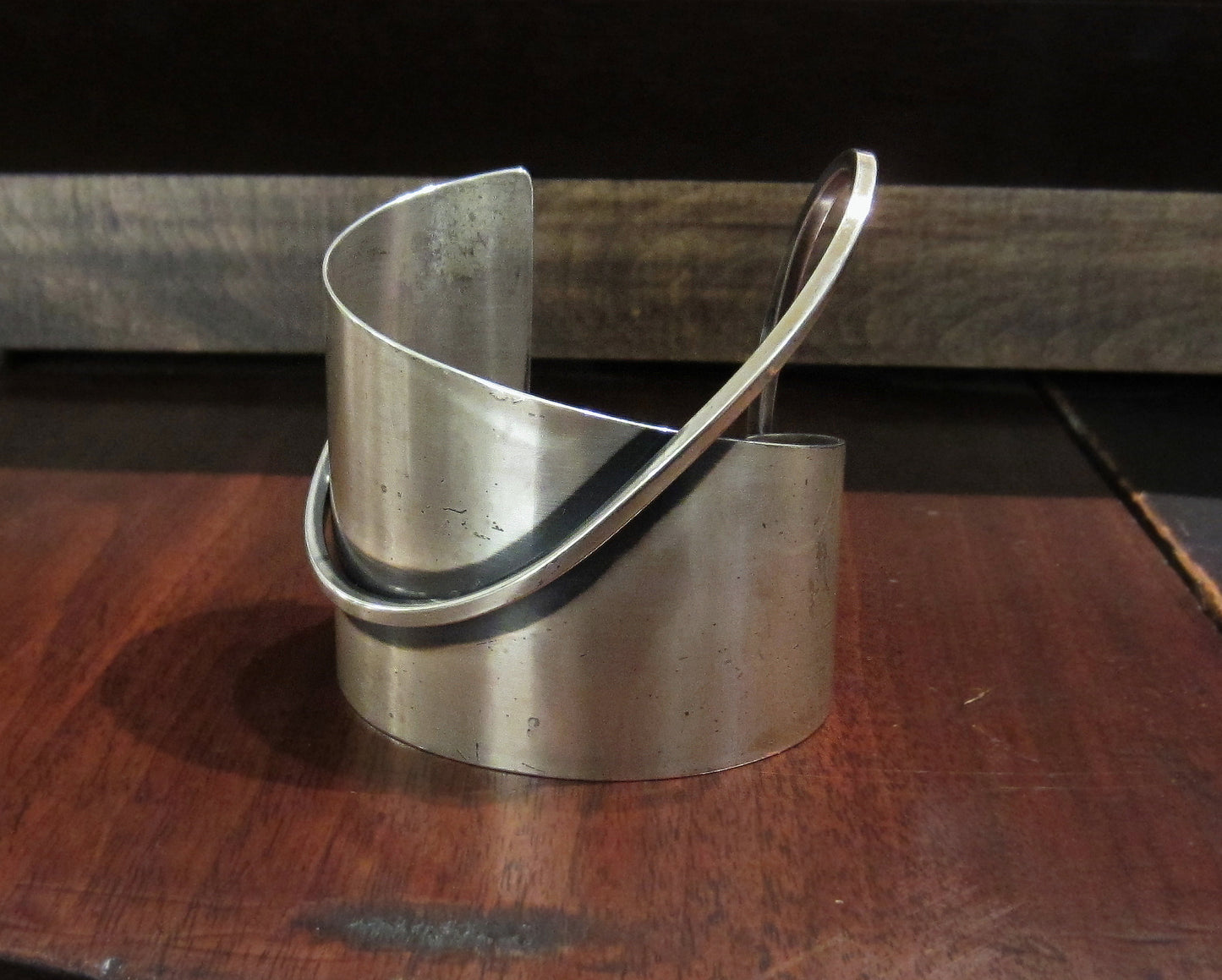 SOLD--Mid-Century Modernist Cuff by Otto Robert Bade (ORB) c.