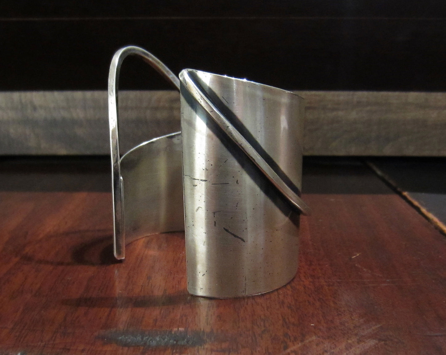 SOLD--Mid-Century Modernist Cuff by Otto Robert Bade (ORB) c.