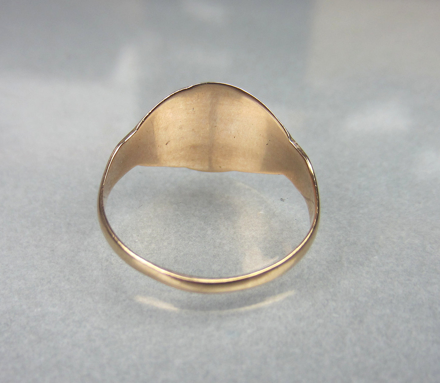 SOLD--Victorian "P" Signet Ring 10k c. 1880