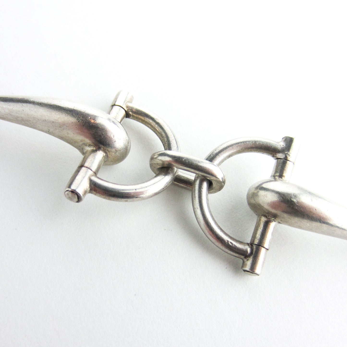 Vintage Gucci Horse Bit Bracelet Sterling c. 1970