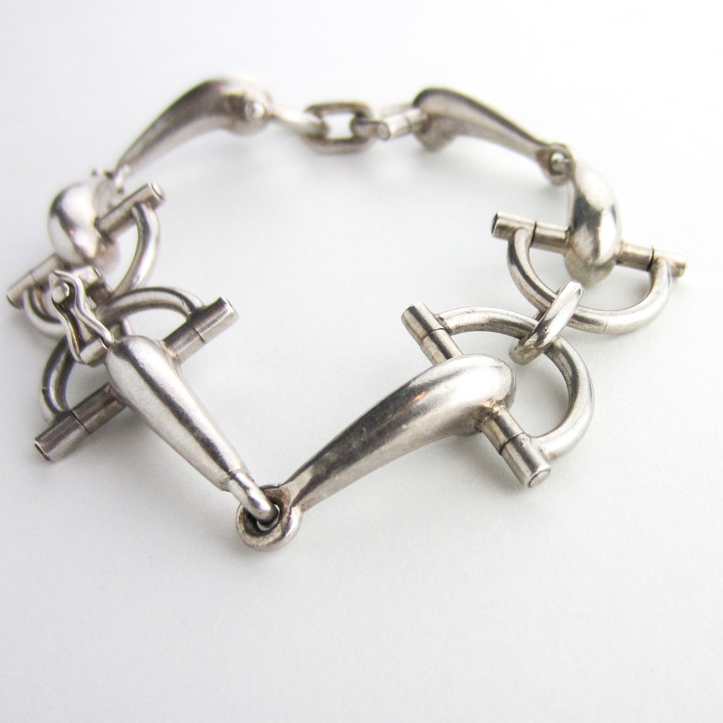 Vintage Gucci Horse Bit Bracelet Sterling c. 1970