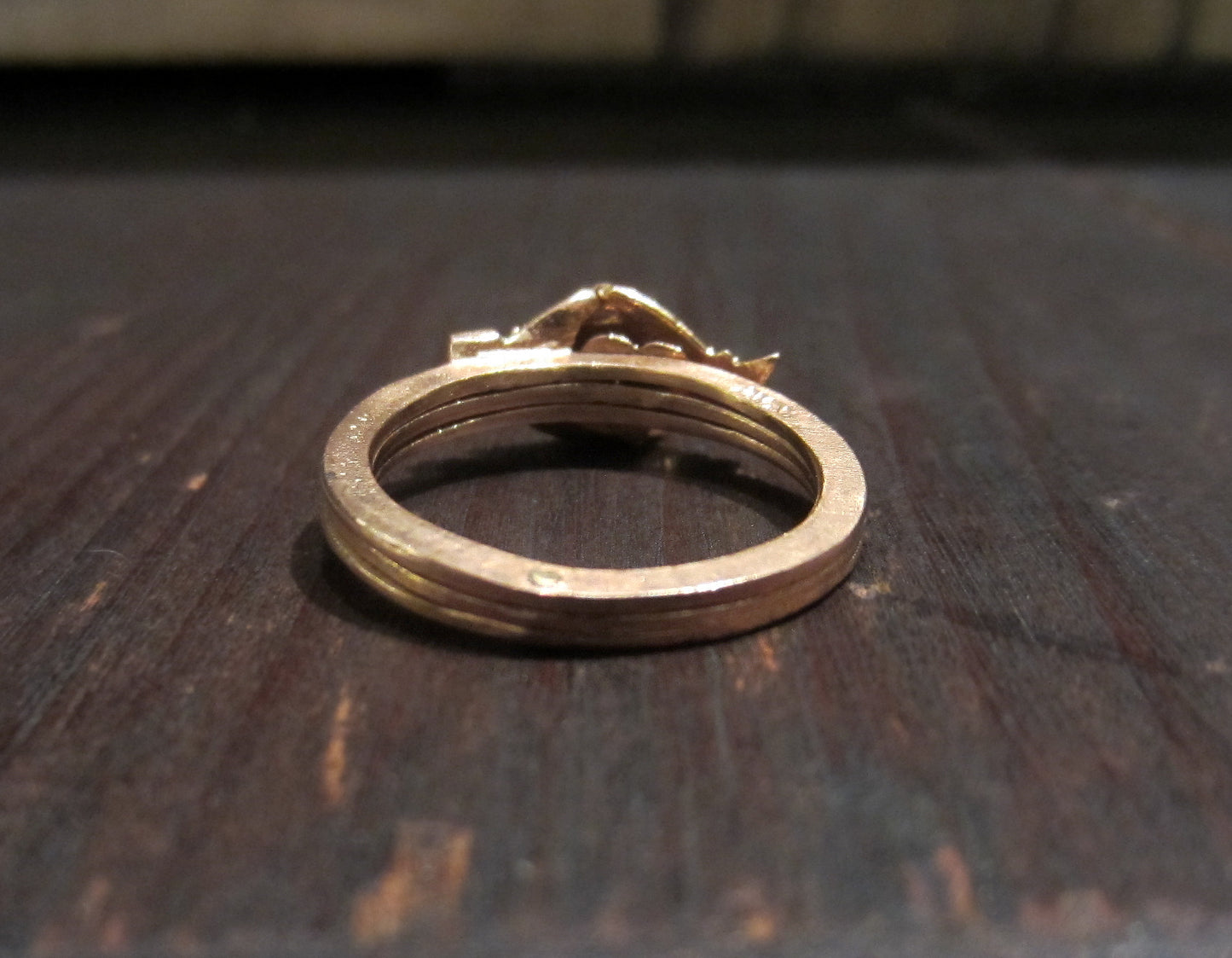 Vintage Fede Gimmel Ring 9k, Size 6 c. 1940