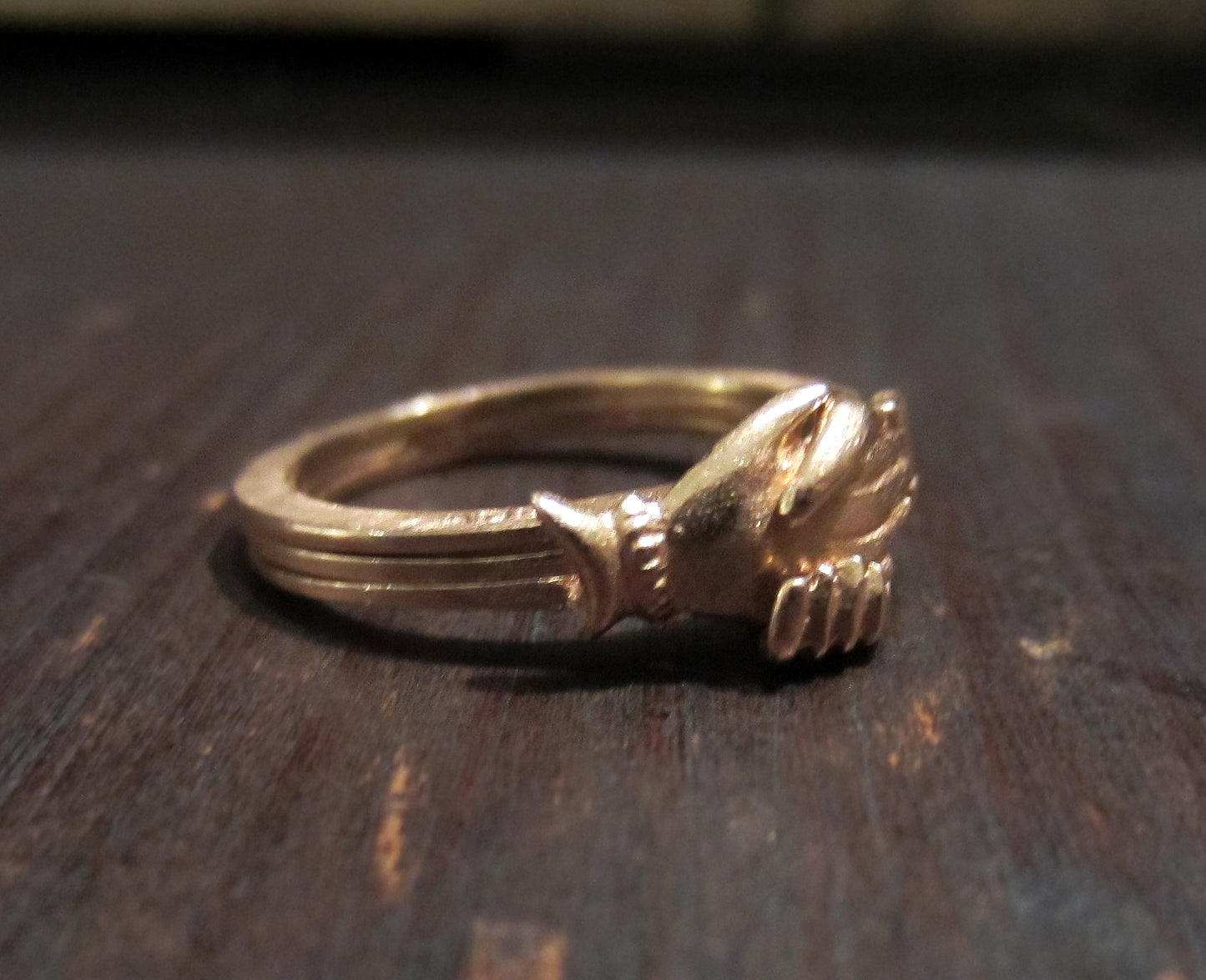 Vintage Fede Gimmel Ring 9k, Size 6 c. 1940