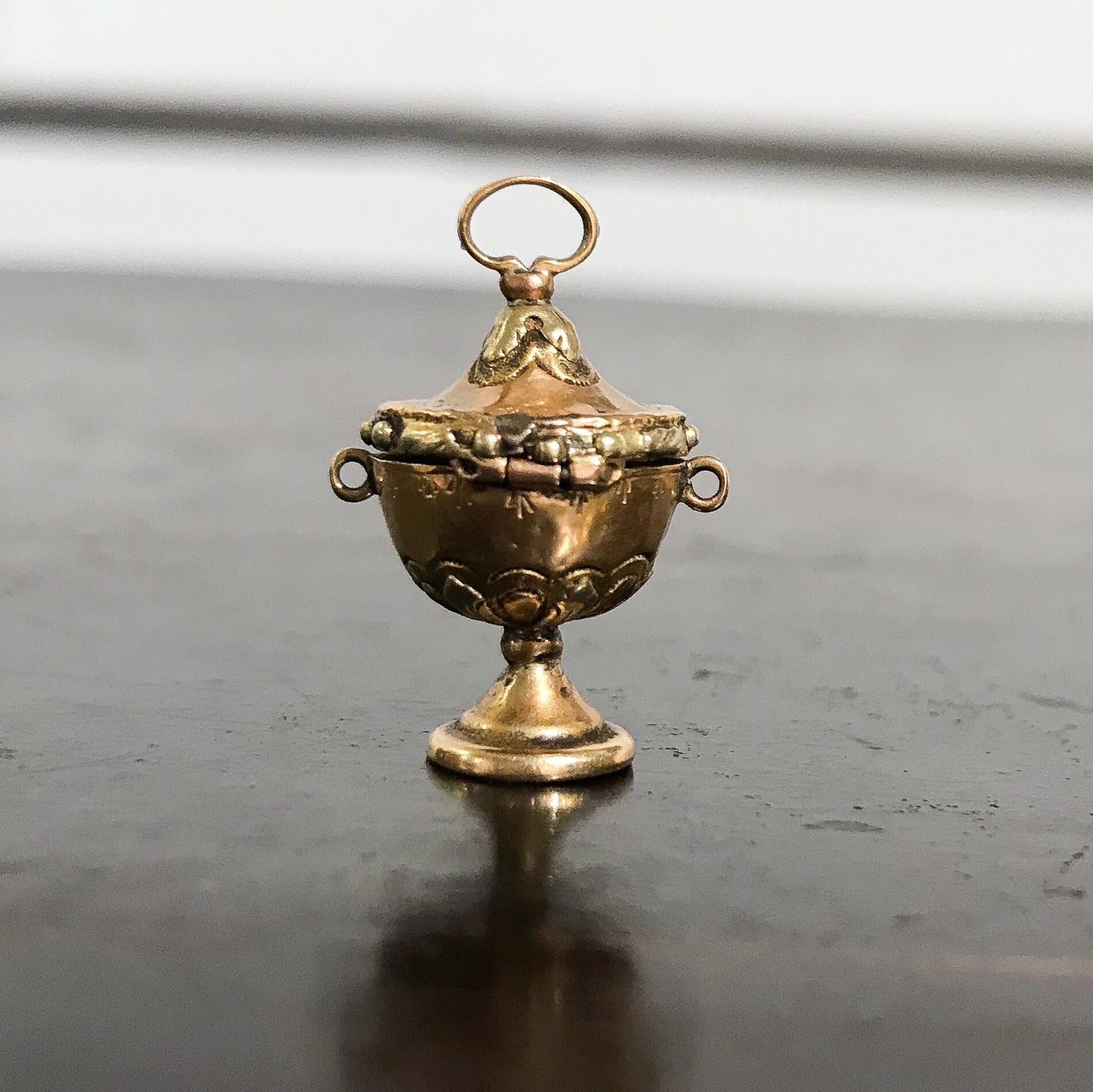 SOLD--Georgian Vinaigrette Fob Charm 18k c. 1820