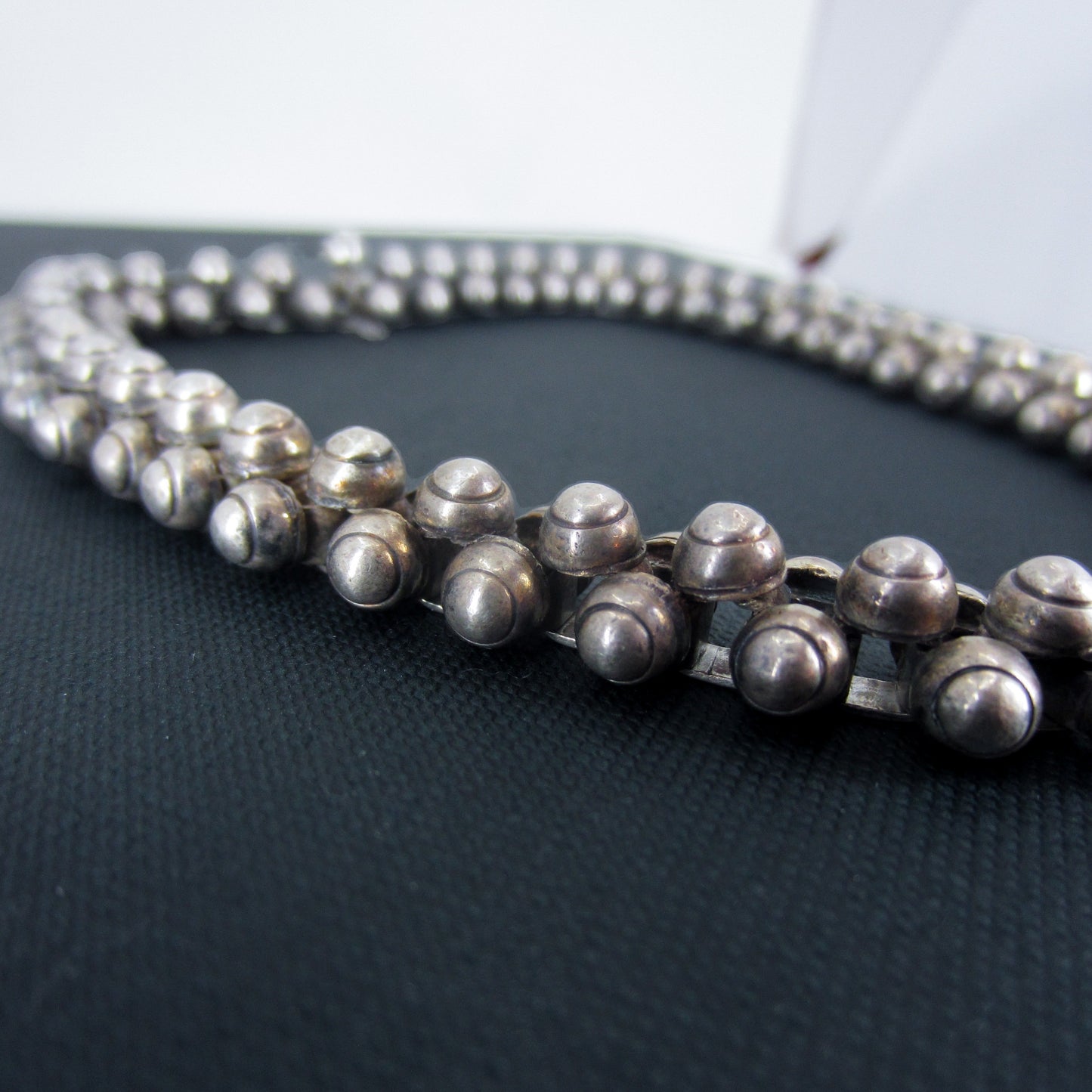 MidCentury Spratling Caviar Necklace Sterling c. 1940