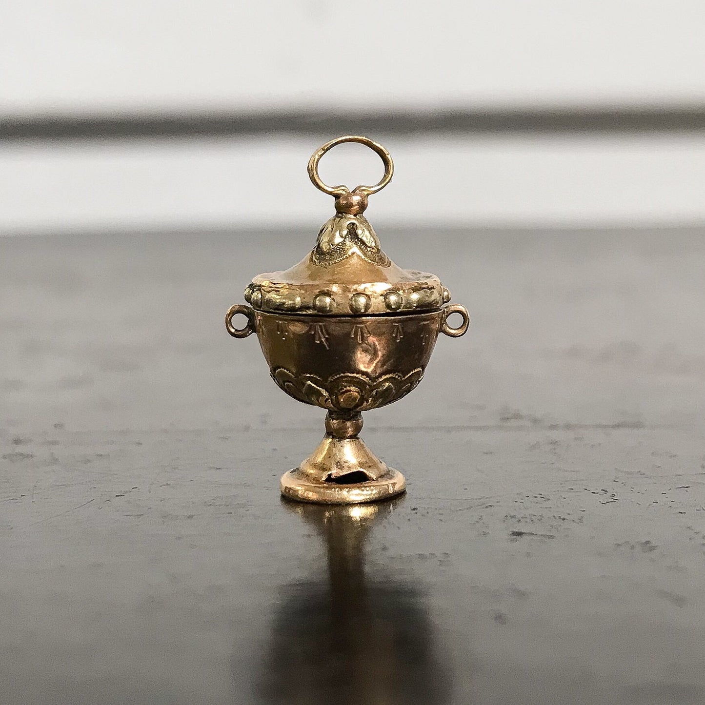 SOLD--Georgian Vinaigrette Fob Charm 18k c. 1820