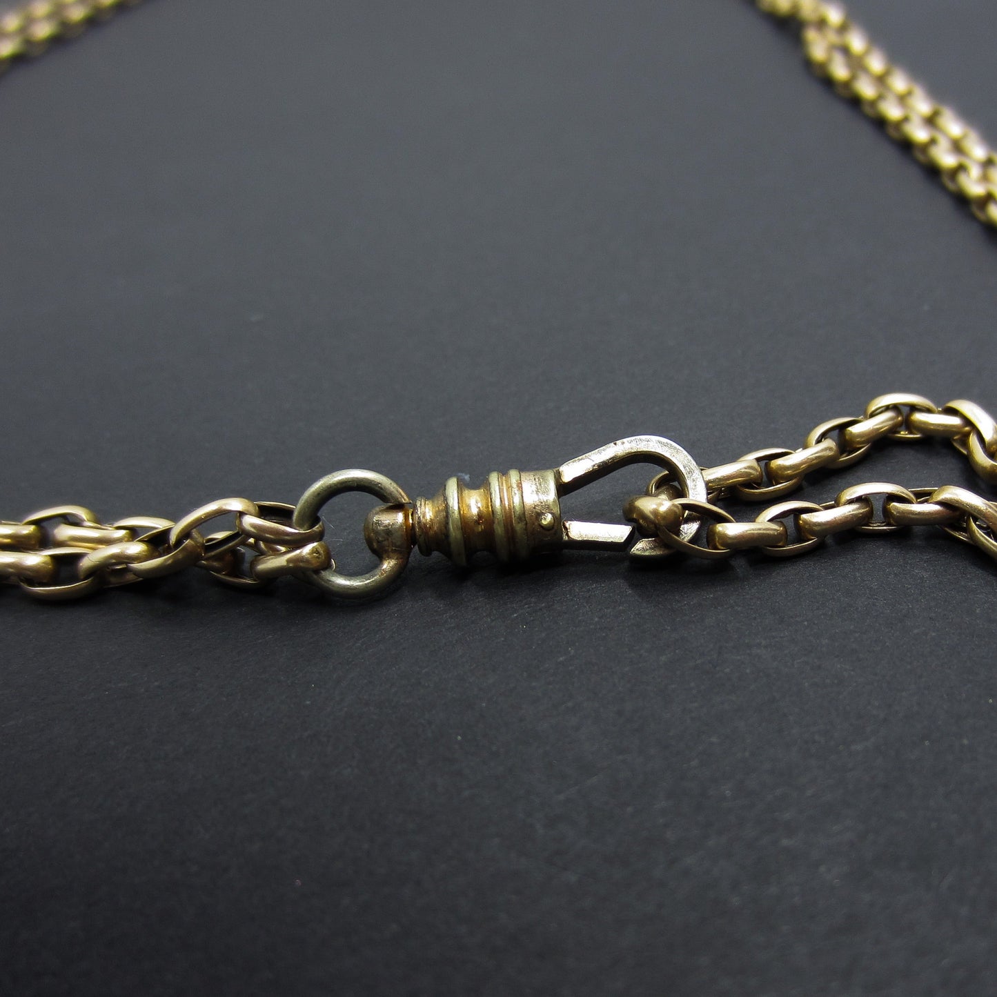 SOLD-Victorian Long Guard Chain 14k c. 1880